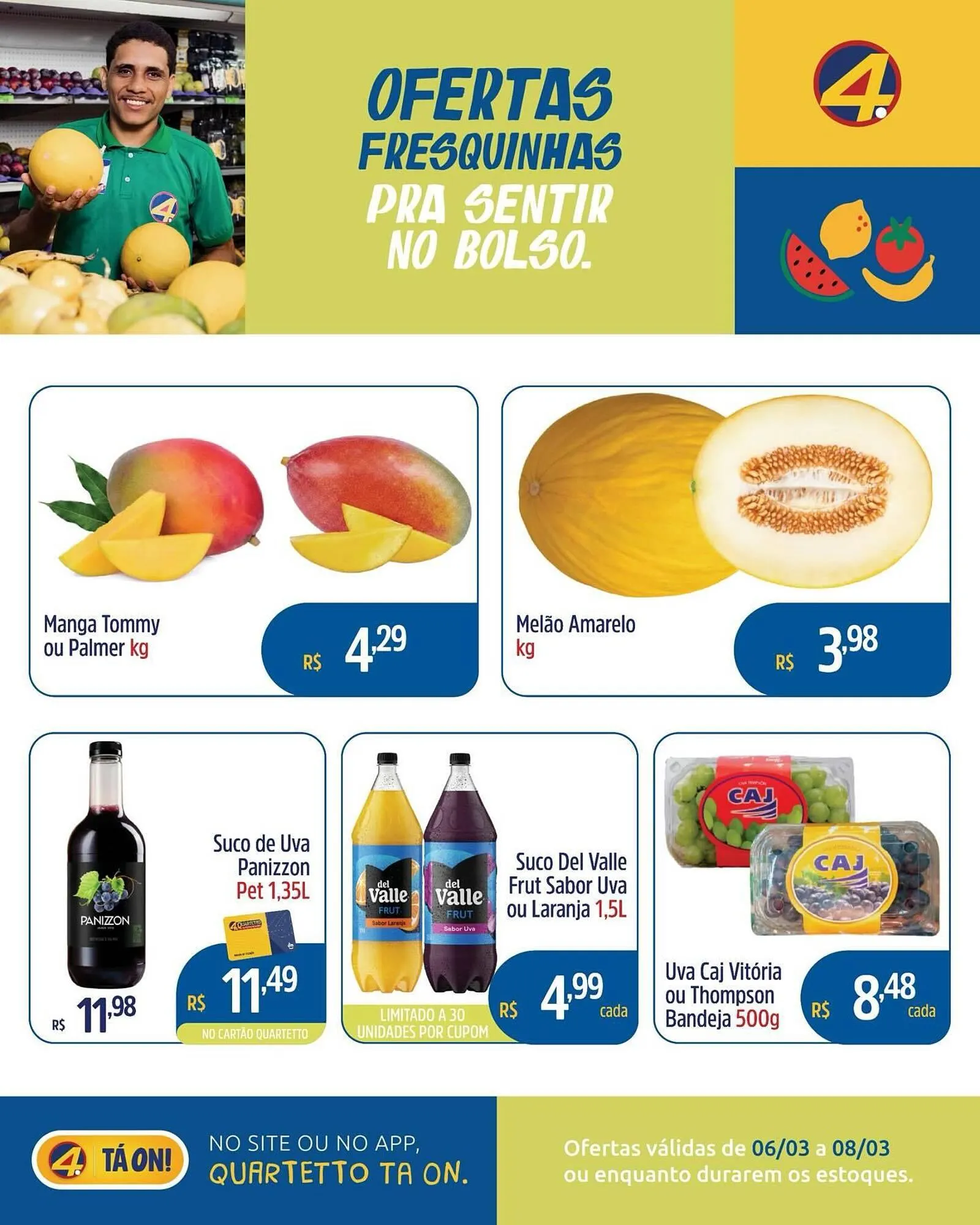 Encarte de Catálogo Quartetto Supermercados 6 de março até 8 de março 2026 - Pagina 4