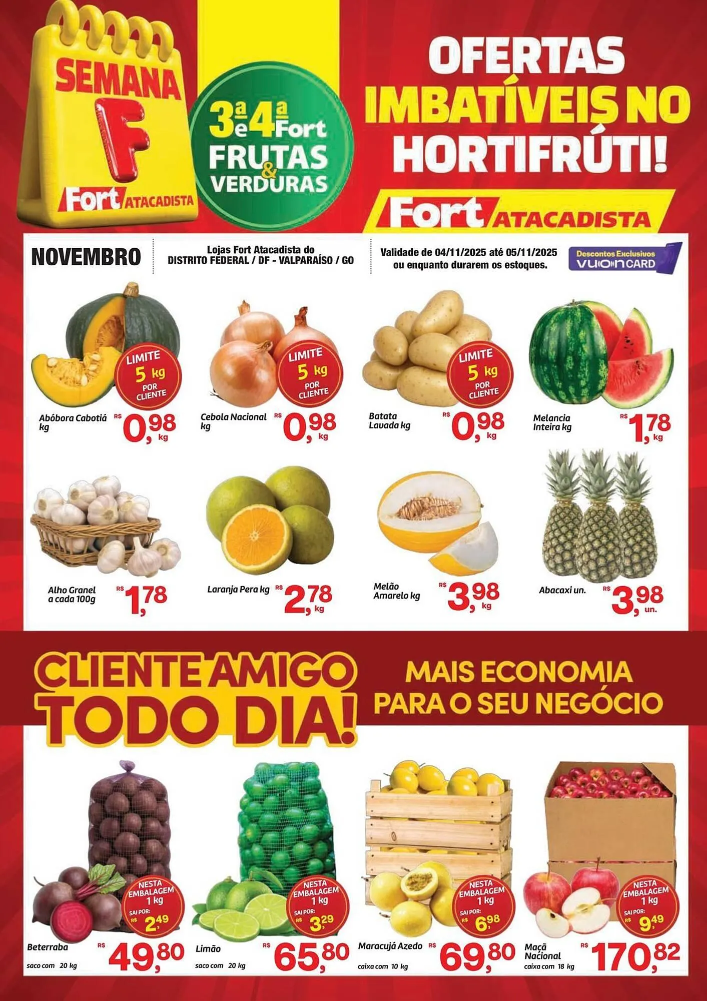 Encarte de Tabloide Fort Atacadista 4 de novembro até 5 de novembro 2025 - Pagina 1
