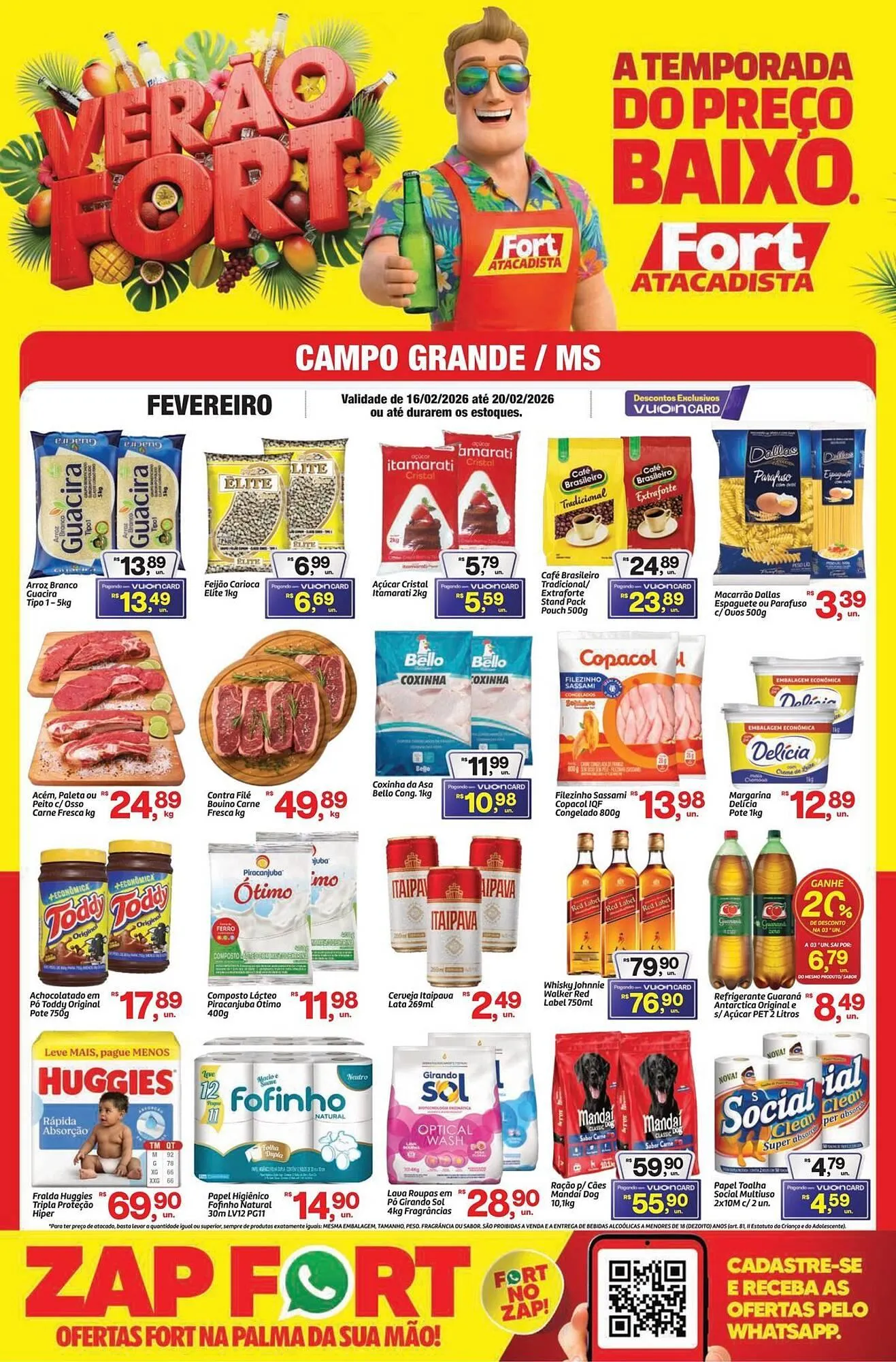 Encarte de Tabloide Fort Atacadista 16 de fevereiro até 20 de fevereiro 2026 - Pagina 1