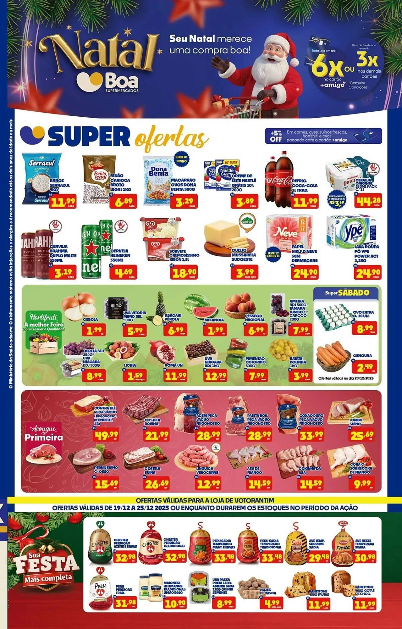 Encarte de Tabloide Boa Supermercados 19 de dezembro até 25 de dezembro 2025 - Pagina 1