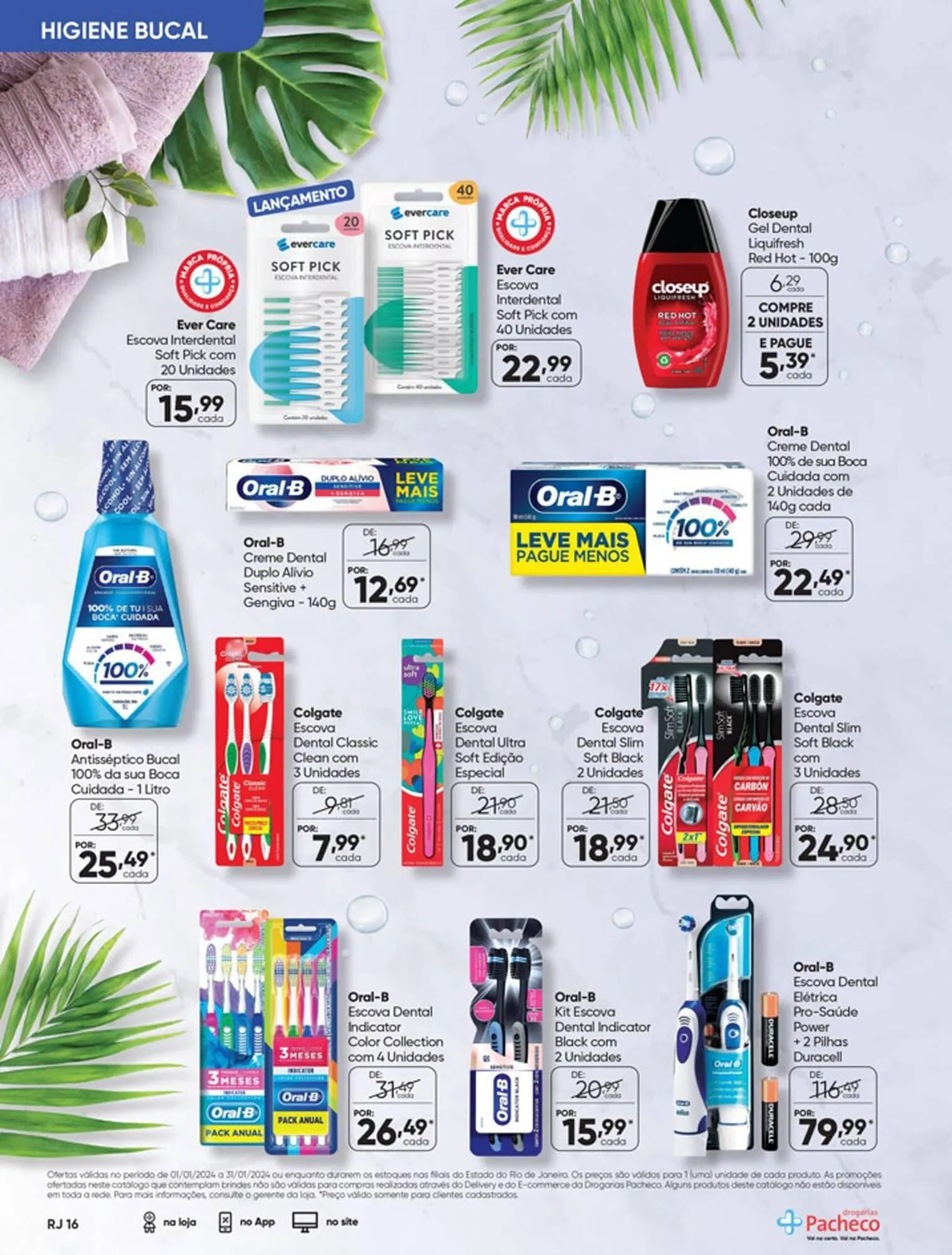Encarte de Catálogo Drogarias Pacheco 3 de janeiro até 31 de janeiro 2024 - Pagina 16