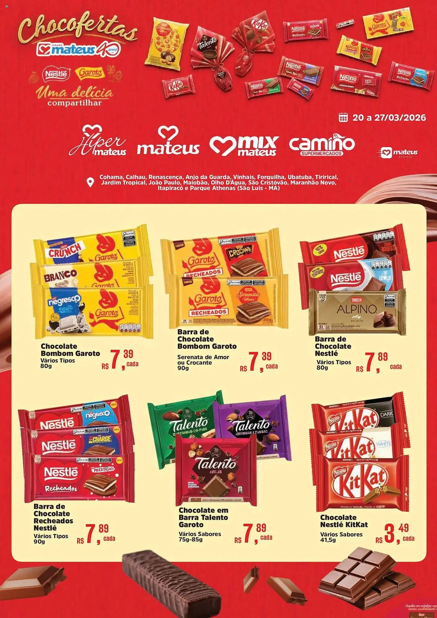 Encarte de Catálogo Supermercados Mateus 20 de março até 27 de março 2026 - Pagina 1