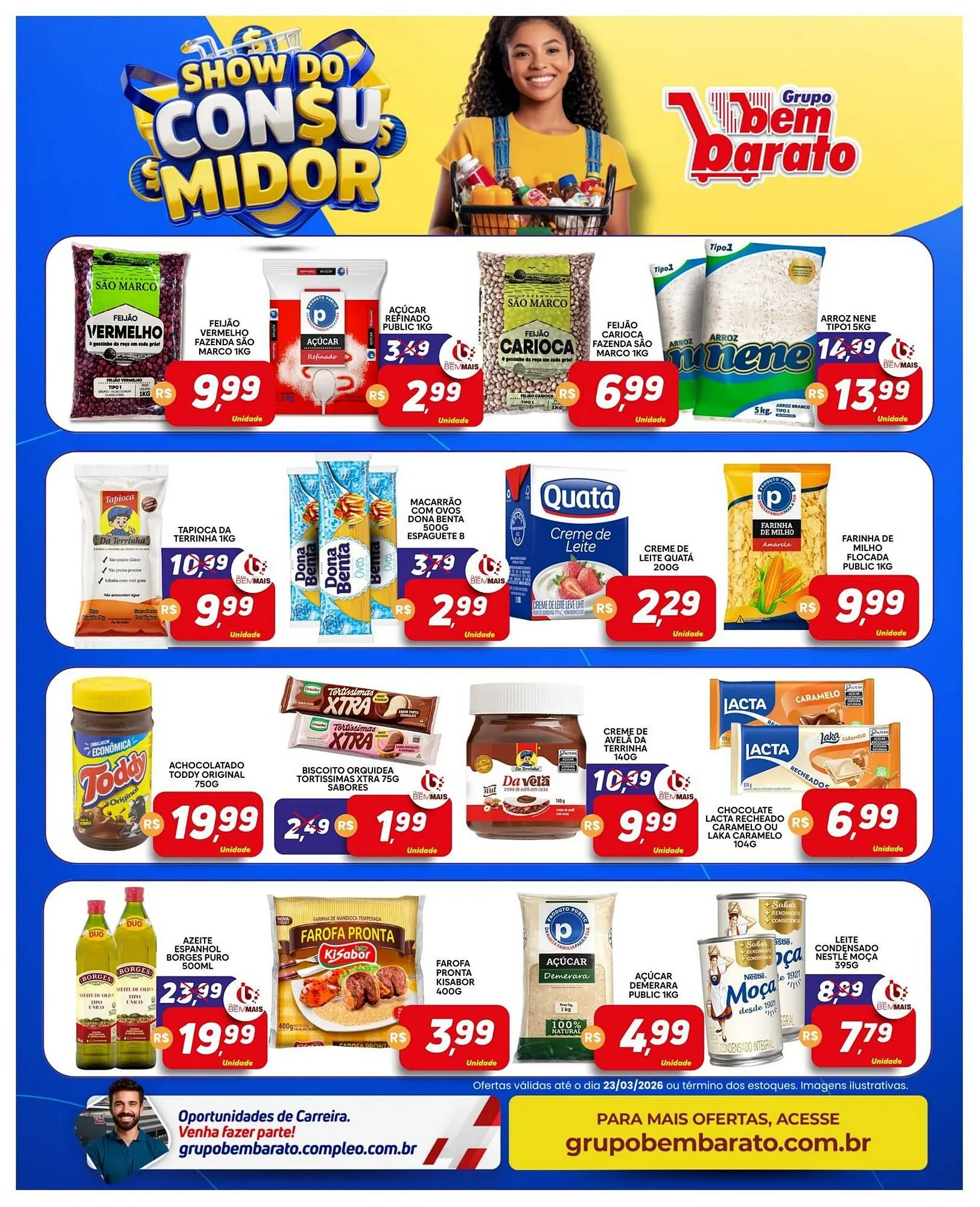 Encarte de Catálogo Supermercado Bem Barato 17 de março até 23 de março 2026 - Pagina 3