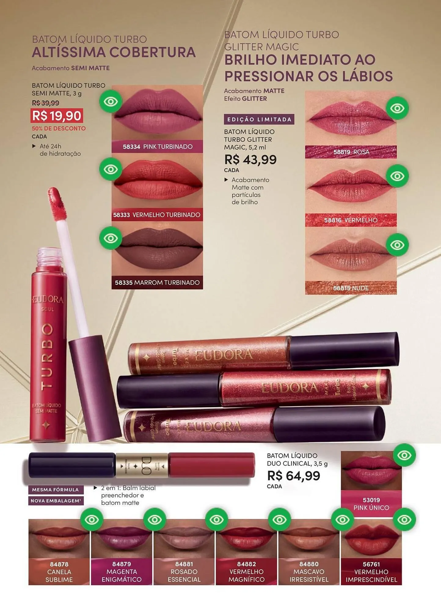 Encarte de Catálogo Eudora 24 de fevereiro até 31 de março 2026 - Pagina 52