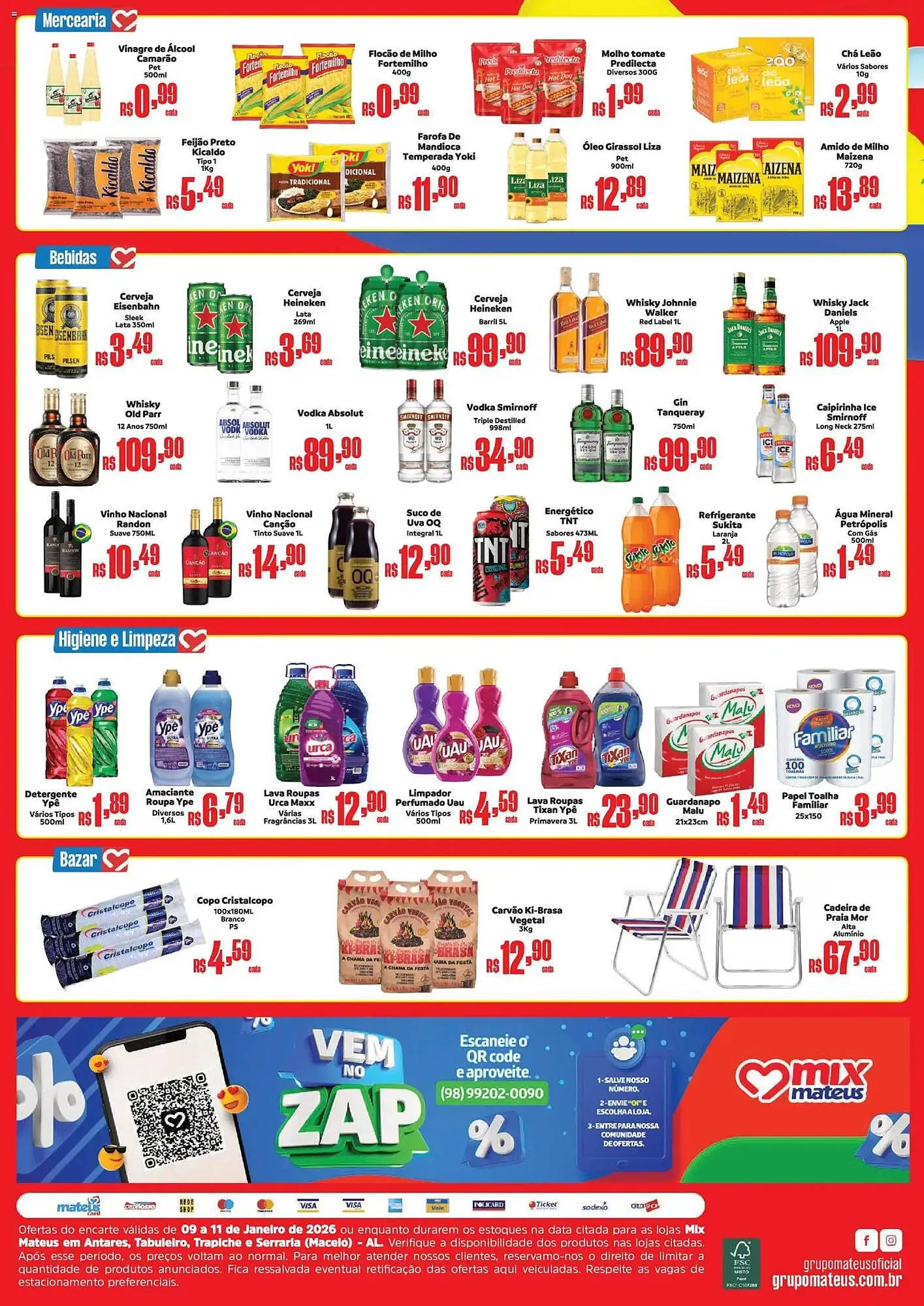 Encarte de Catálogo Supermercados Mateus 9 de janeiro até 11 de janeiro 2026 - Pagina 2