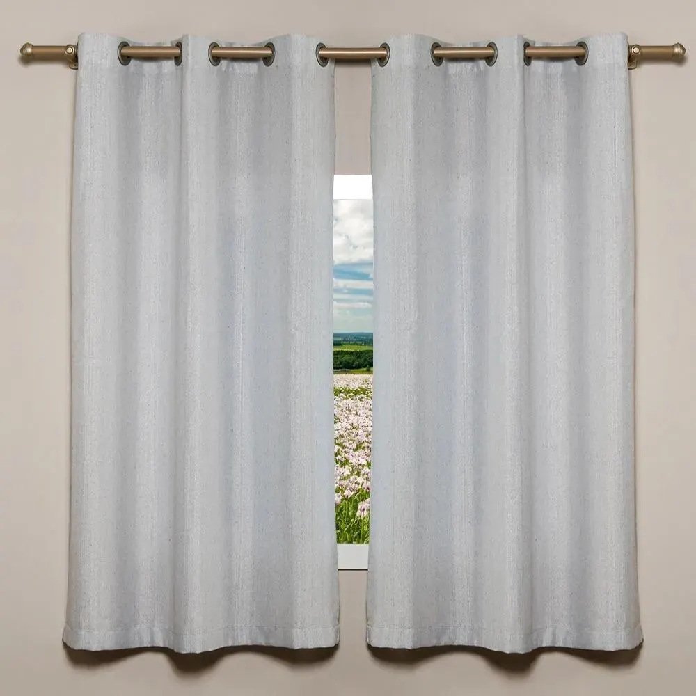 Cortina Para Sala Ou Quarto Rústica Veneza 2,40X1,70 M Havan Casa - Cinza Mescla