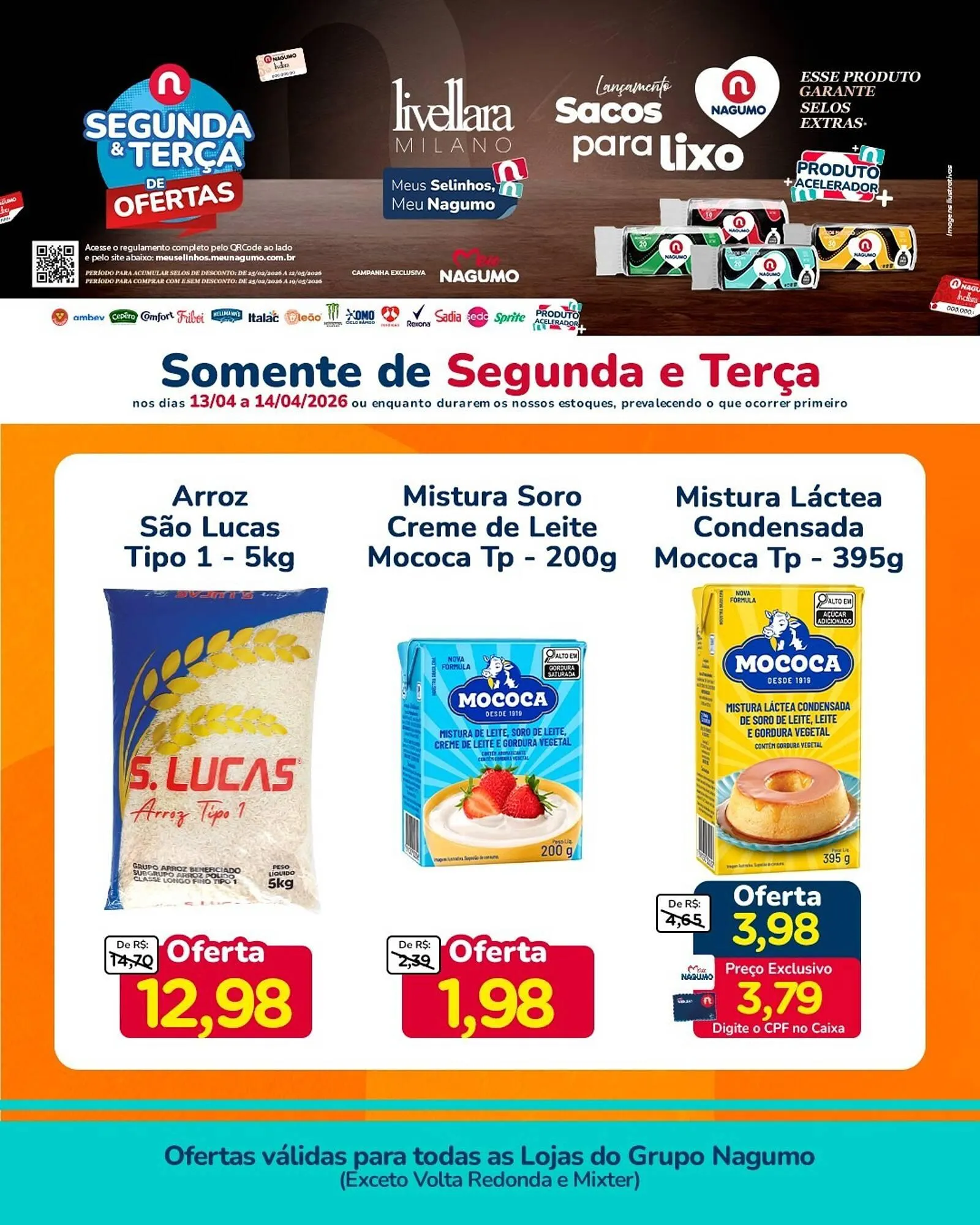 Encarte de Folheto Nagumo 13 de abril até 14 de abril 2026 - Pagina 1