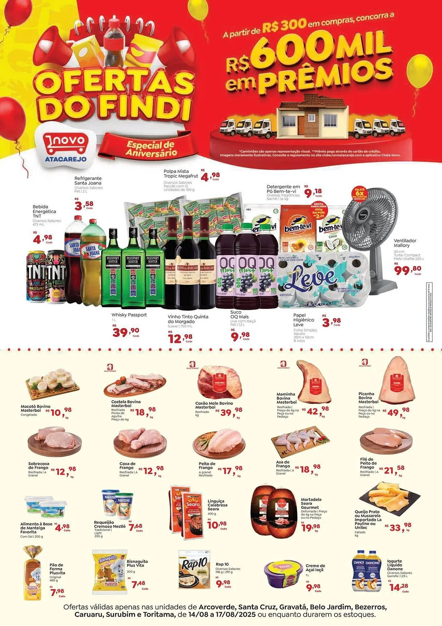 Encarte de Catálogo Novo Atacarejo 14 de agosto até 17 de agosto 2025 - Pagina 1