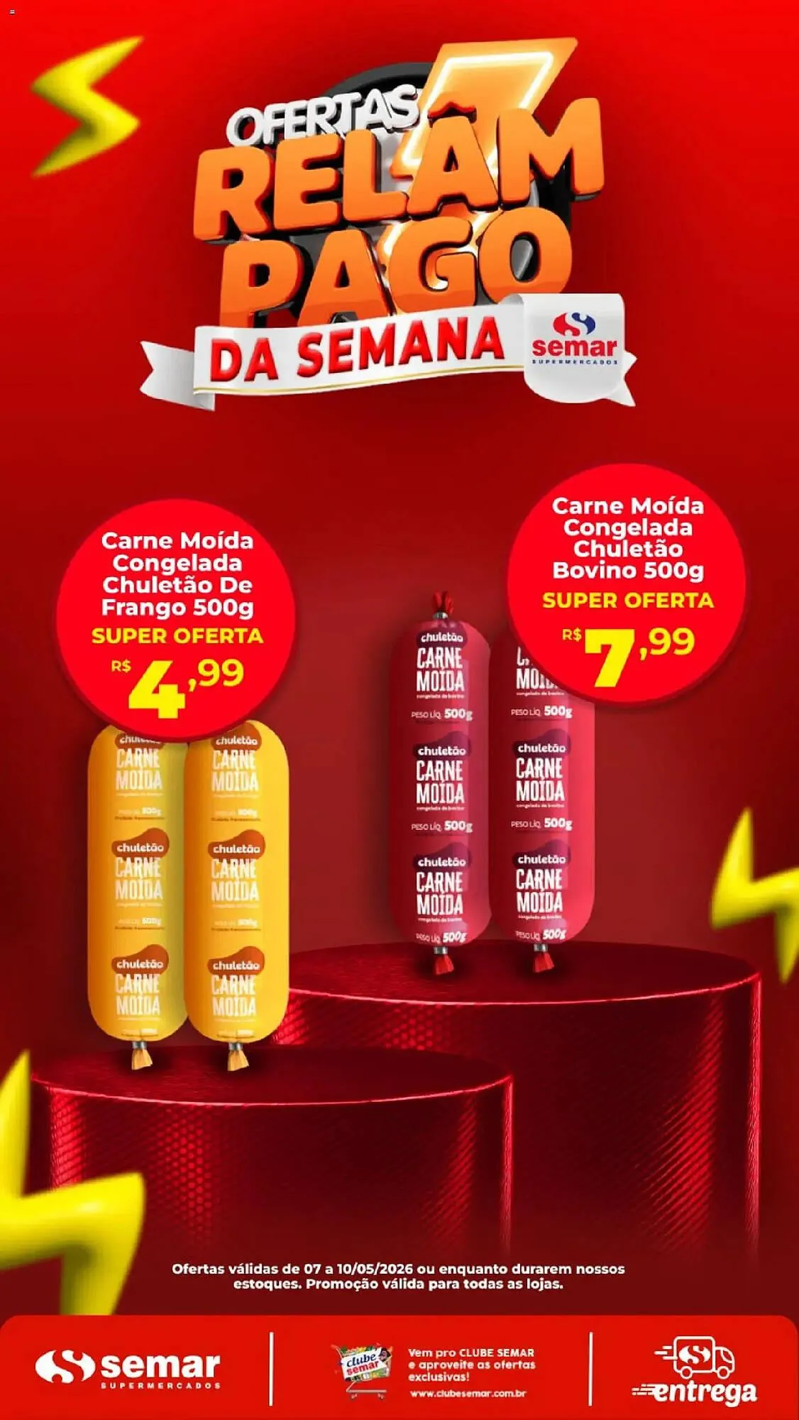 Encarte de Folheto Semar Supermercado 7 de maio até 10 de maio 2026 - Pagina 1