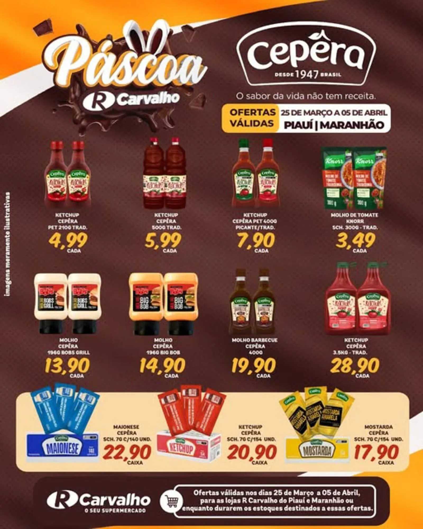 Encarte de Catálogo Carvalho Supermercado 26 de março até 5 de abril 2026 - Pagina 1