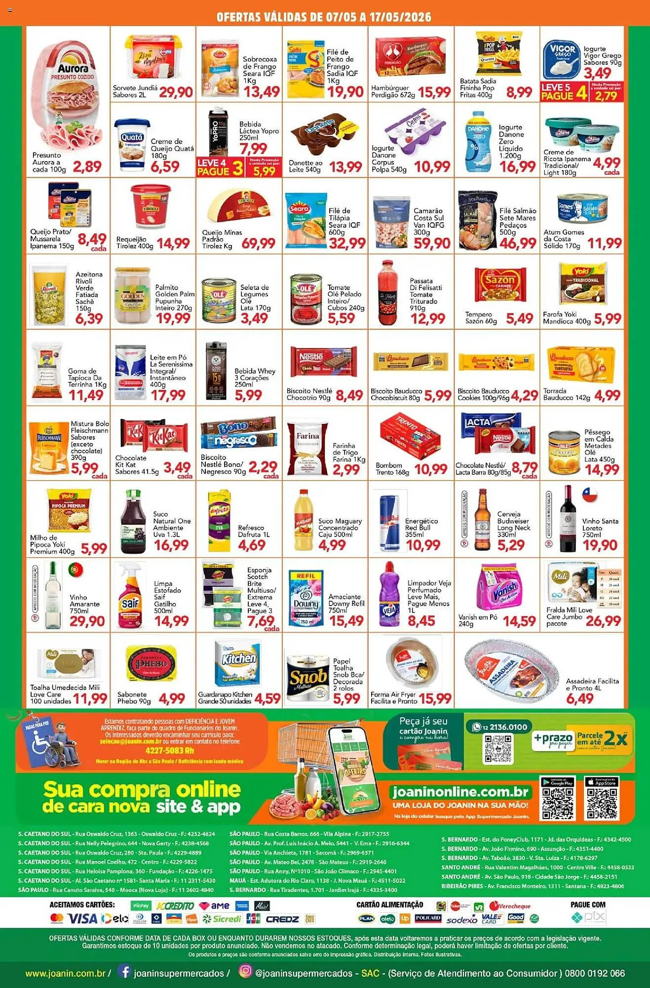 Encarte de Catálogo Supermercados Joanin 7 de maio até 17 de maio 2026 - Pagina 2