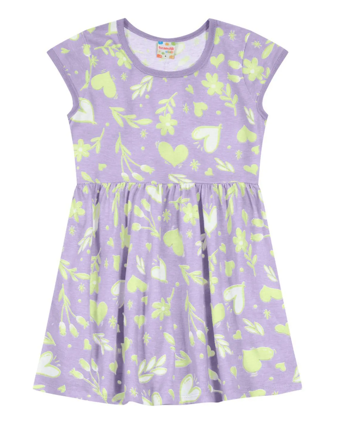 Vestido estampado Infantil menina Brandili