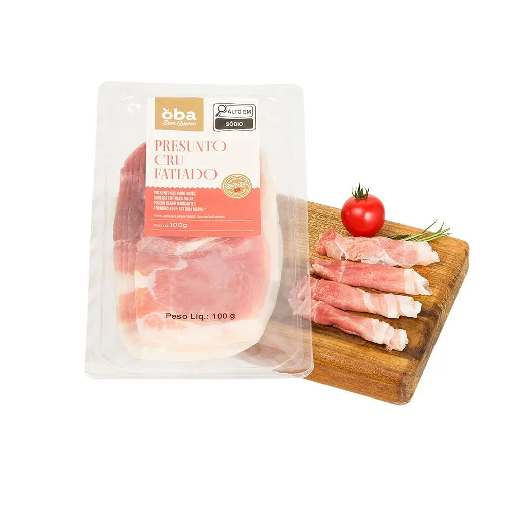Presunto Cru Nacional Fatiado Oba Bem Querer 100 G | Oba Hortifruti