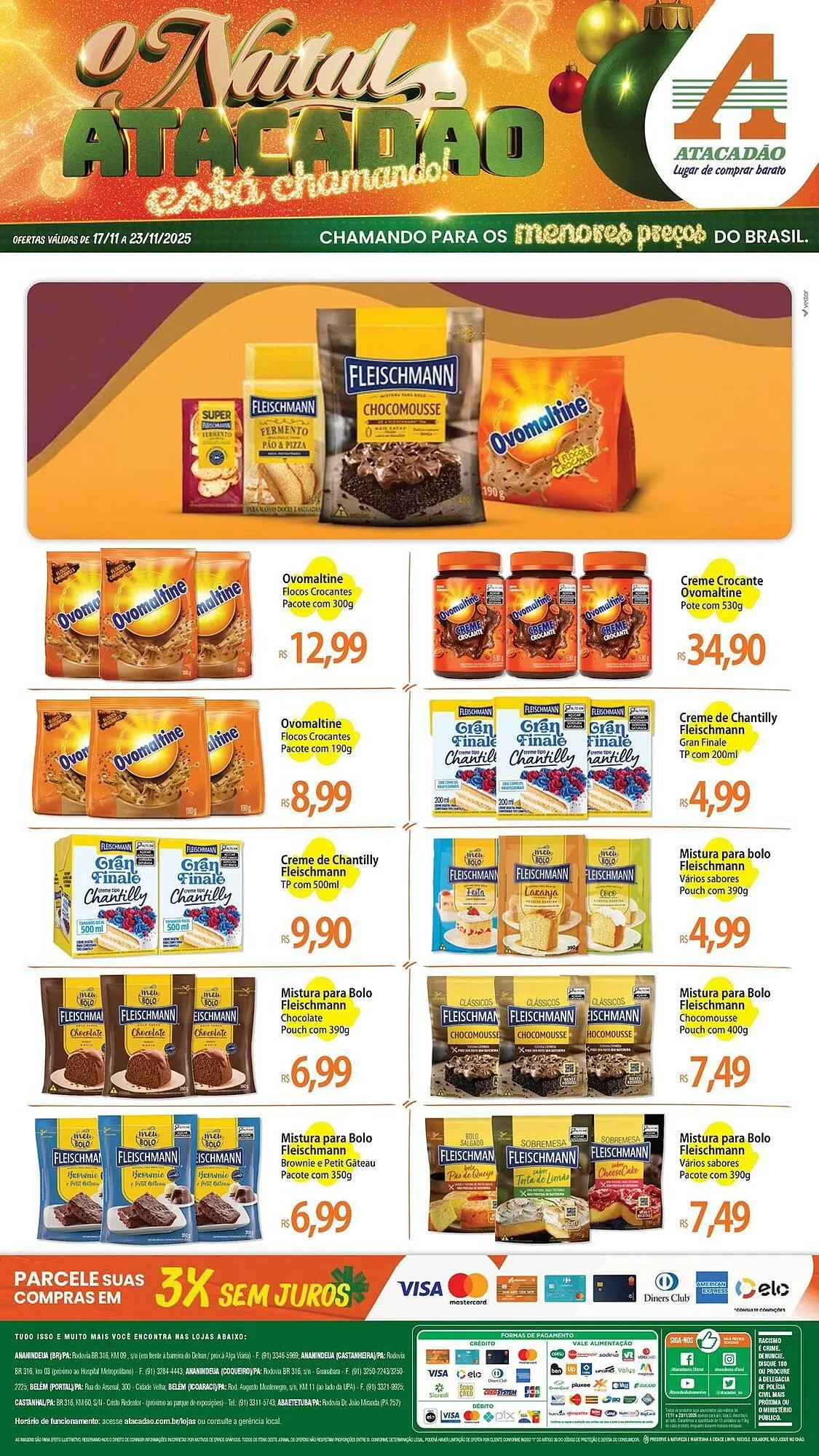 Encarte de Folheto Atacadão 17 de novembro até 23 de novembro 2025 - Pagina 1