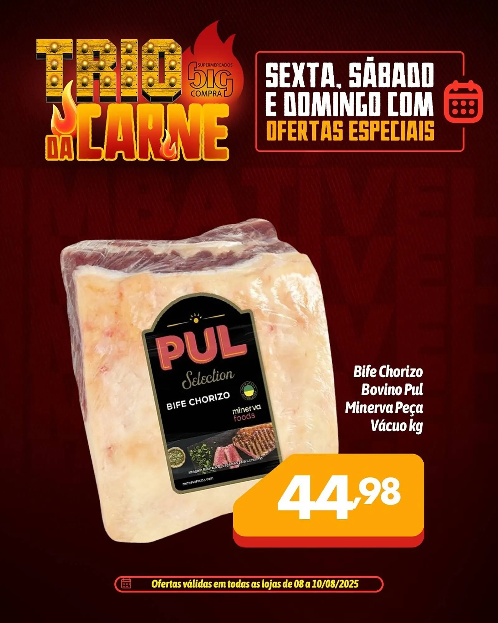 Encarte de Catálogo Supermercados Big Compra 8 de agosto até 10 de agosto 2025 - Pagina 1