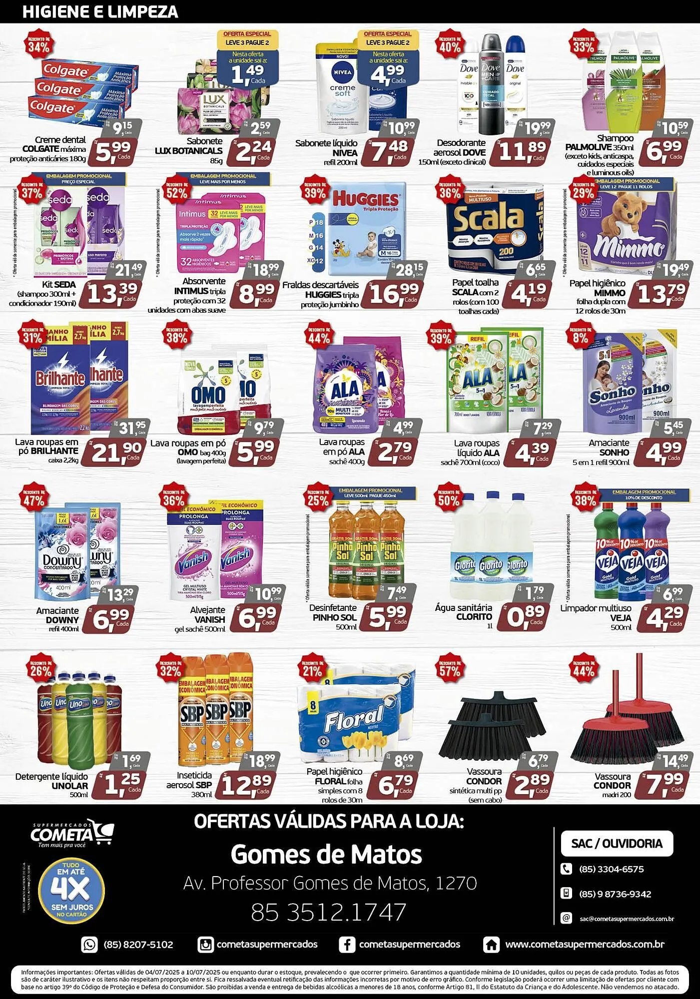 Encarte de Catálogo Cometa Supermercados 4 de julho até 10 de julho 2025 - Pagina 4