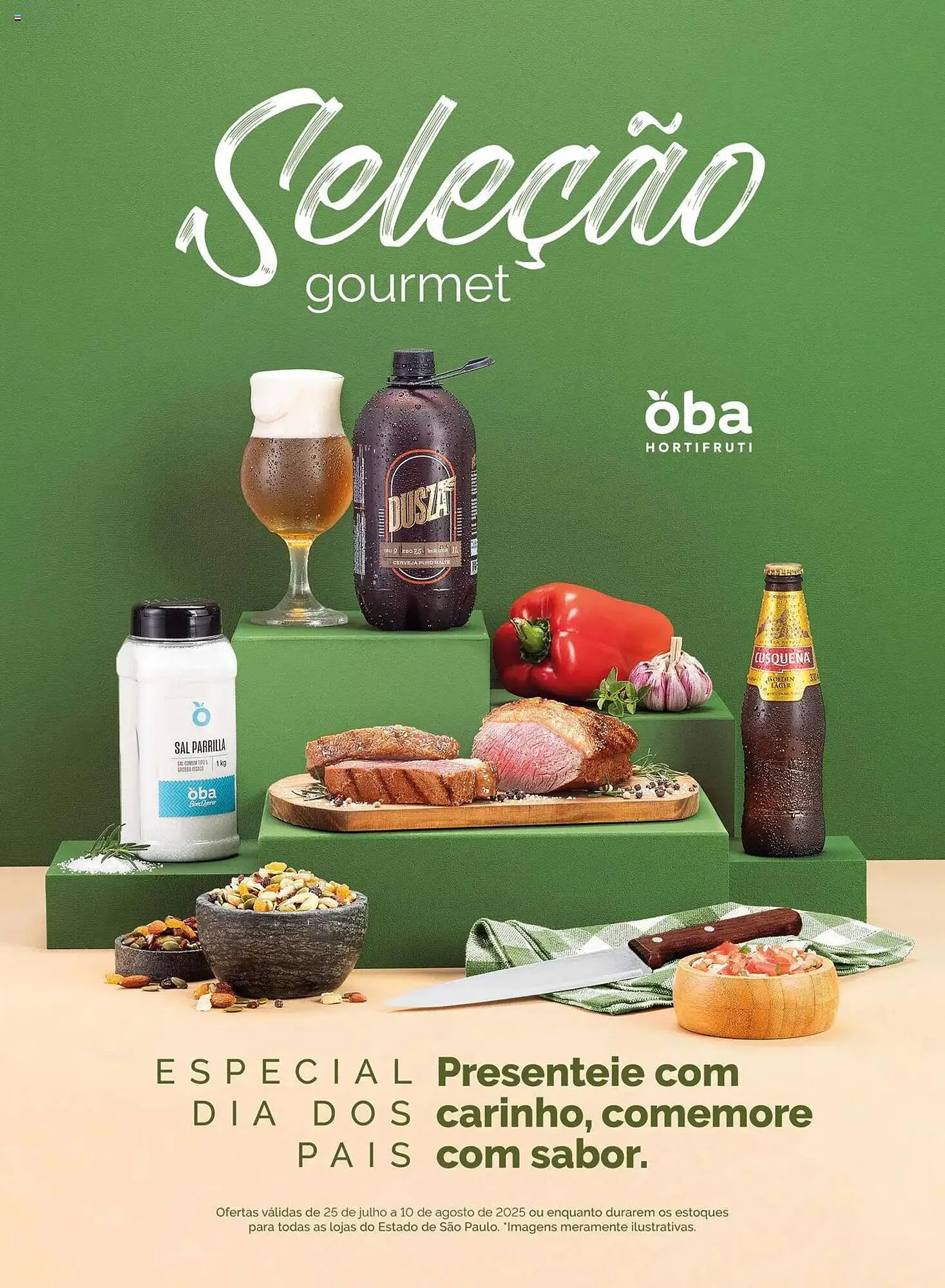 Encarte de Catálogo Oba Hortifruti 25 de julho até 10 de agosto 2025 - Pagina 1