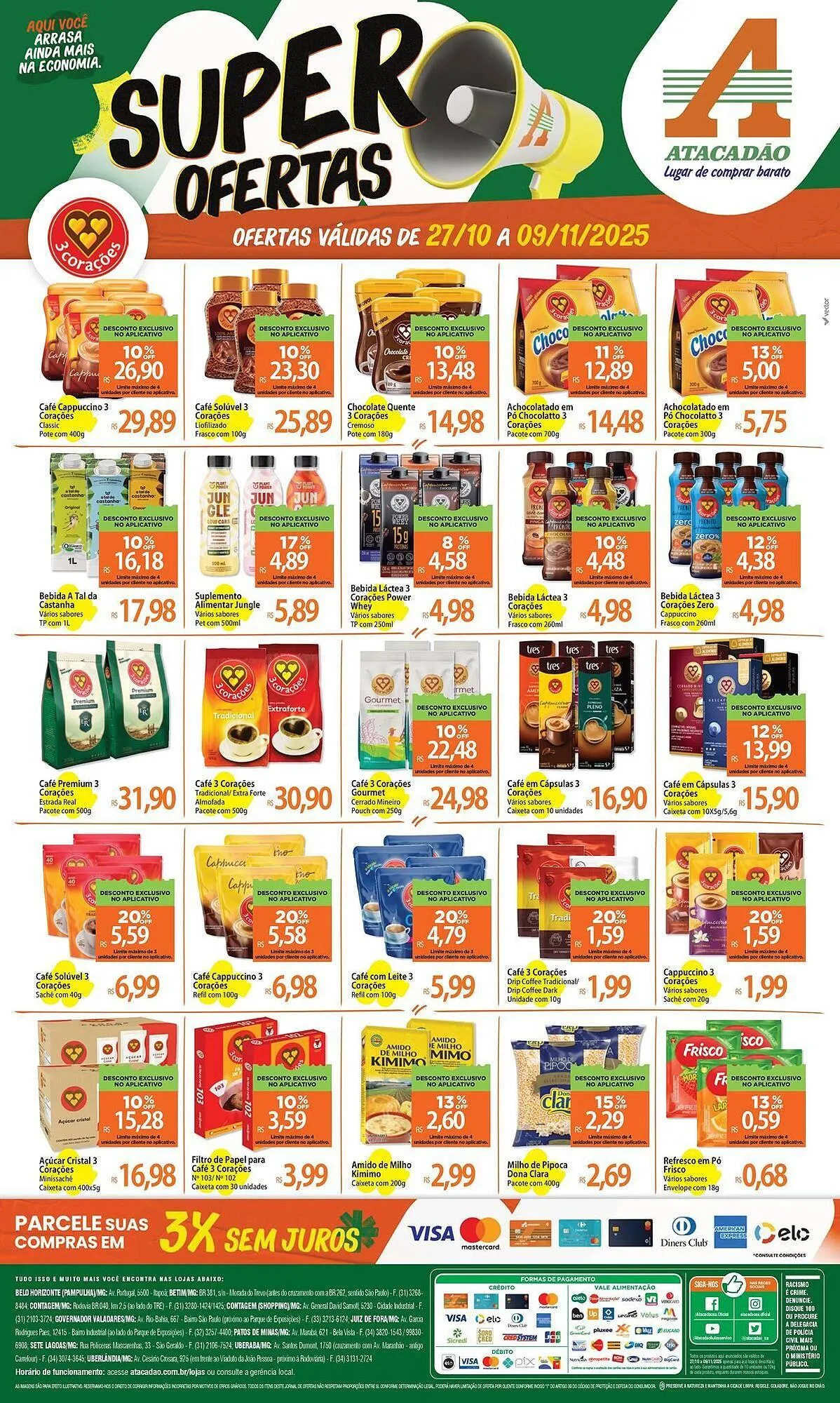 Encarte de Folheto Atacadão 28 de outubro até 9 de novembro 2025 - Pagina 1