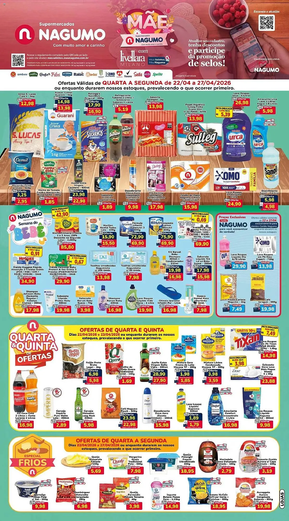 Encarte de Folheto Nagumo 22 de abril até 27 de abril 2026 - Pagina 1
