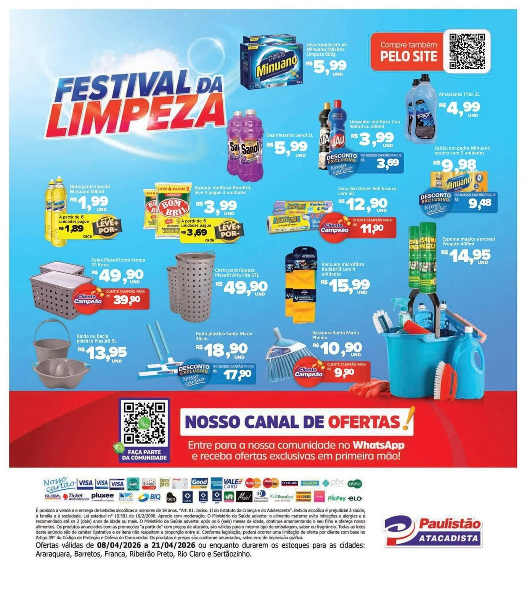 Encarte de Catálogo Paulistão Supermercados 8 de abril até 21 de abril 2026 - Pagina 4