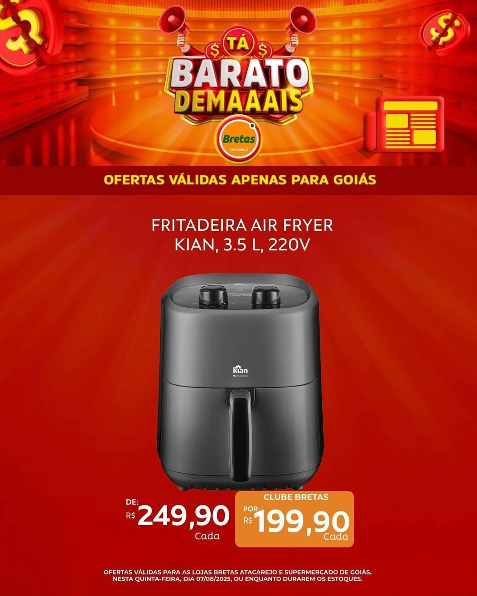 Encarte de Catálogo Supermercados Bretas 7 de agosto até 18 de agosto 2025 - Pagina 8