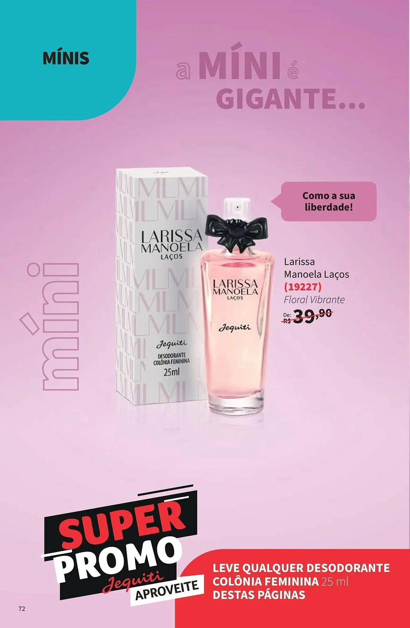 Encarte de Catálogo Jequiti 25 de agosto até 31 de dezembro 2025 - Pagina 72