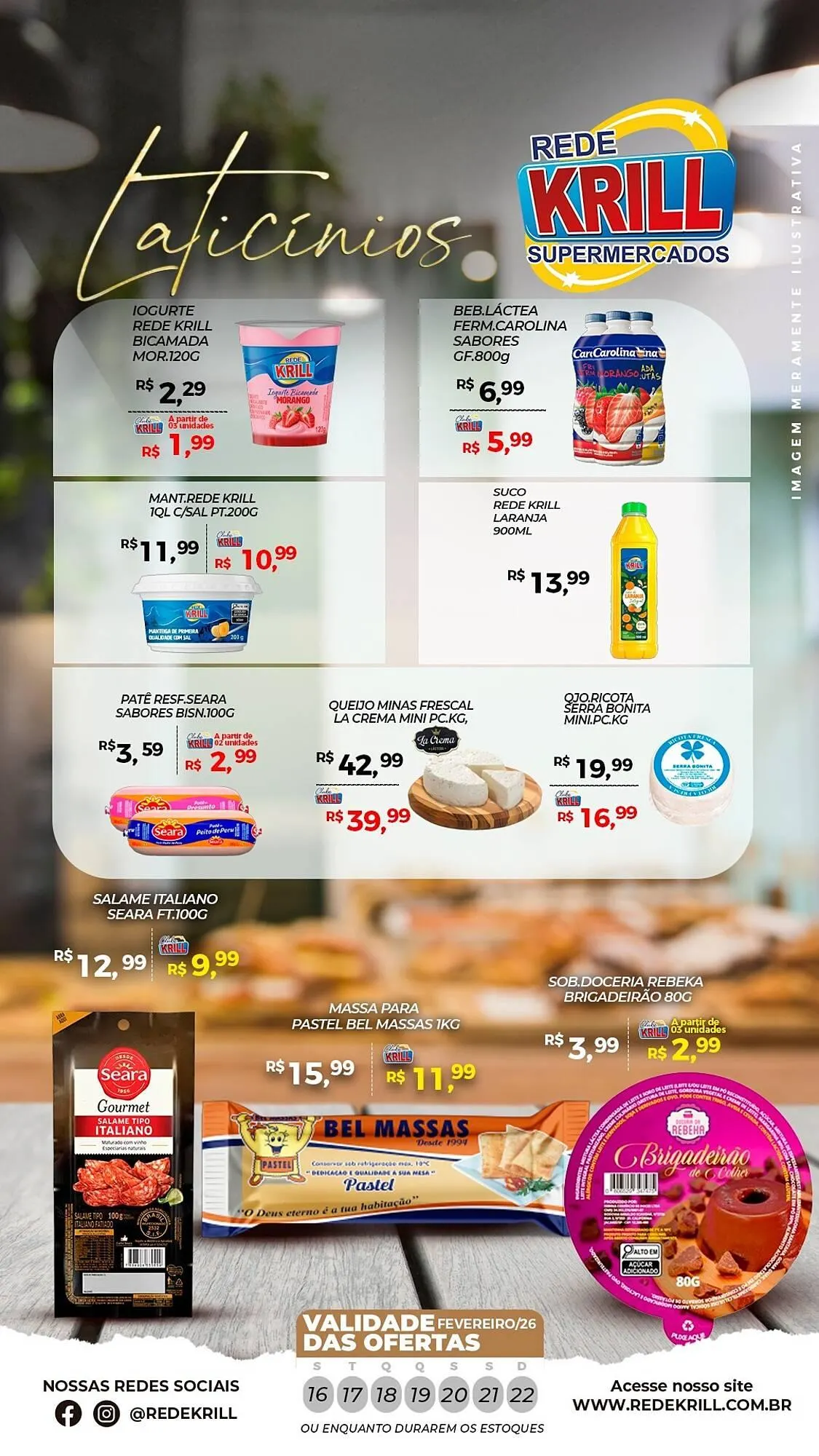Encarte de Folheto Rede Krill 16 de fevereiro até 22 de fevereiro 2026 - Pagina 1