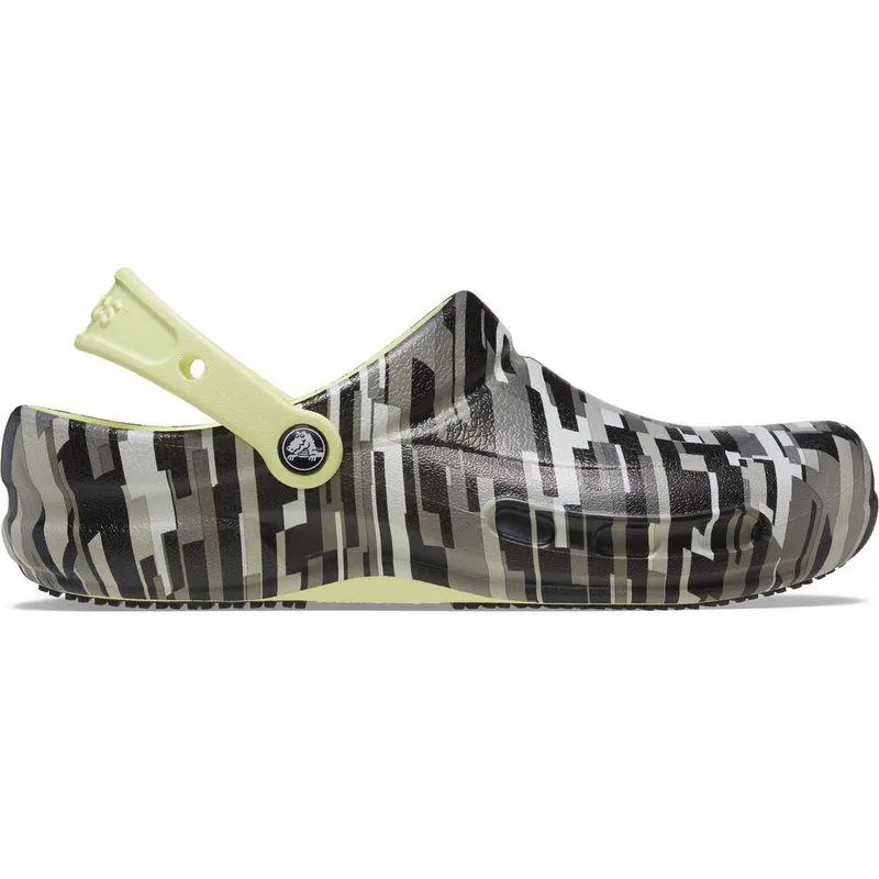 Sandália Crocs Bistro Graphic Clog BLACK/LIME