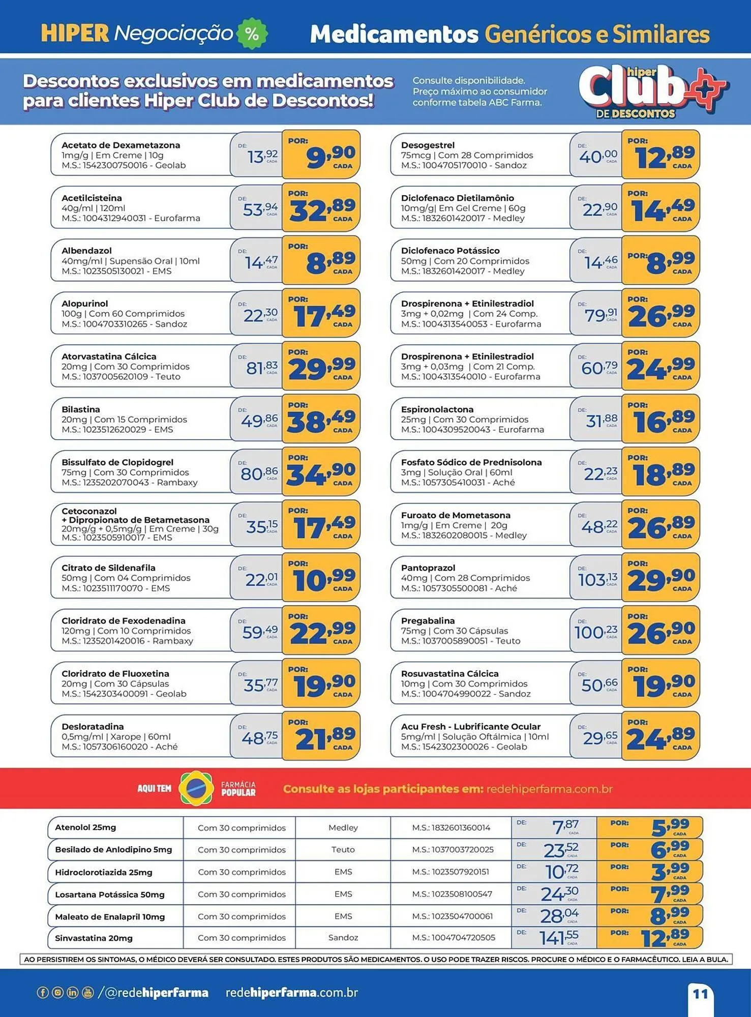 Encarte de Catálogo Hiper Farma 5 de maio até 4 de junho 2026 - Pagina 11