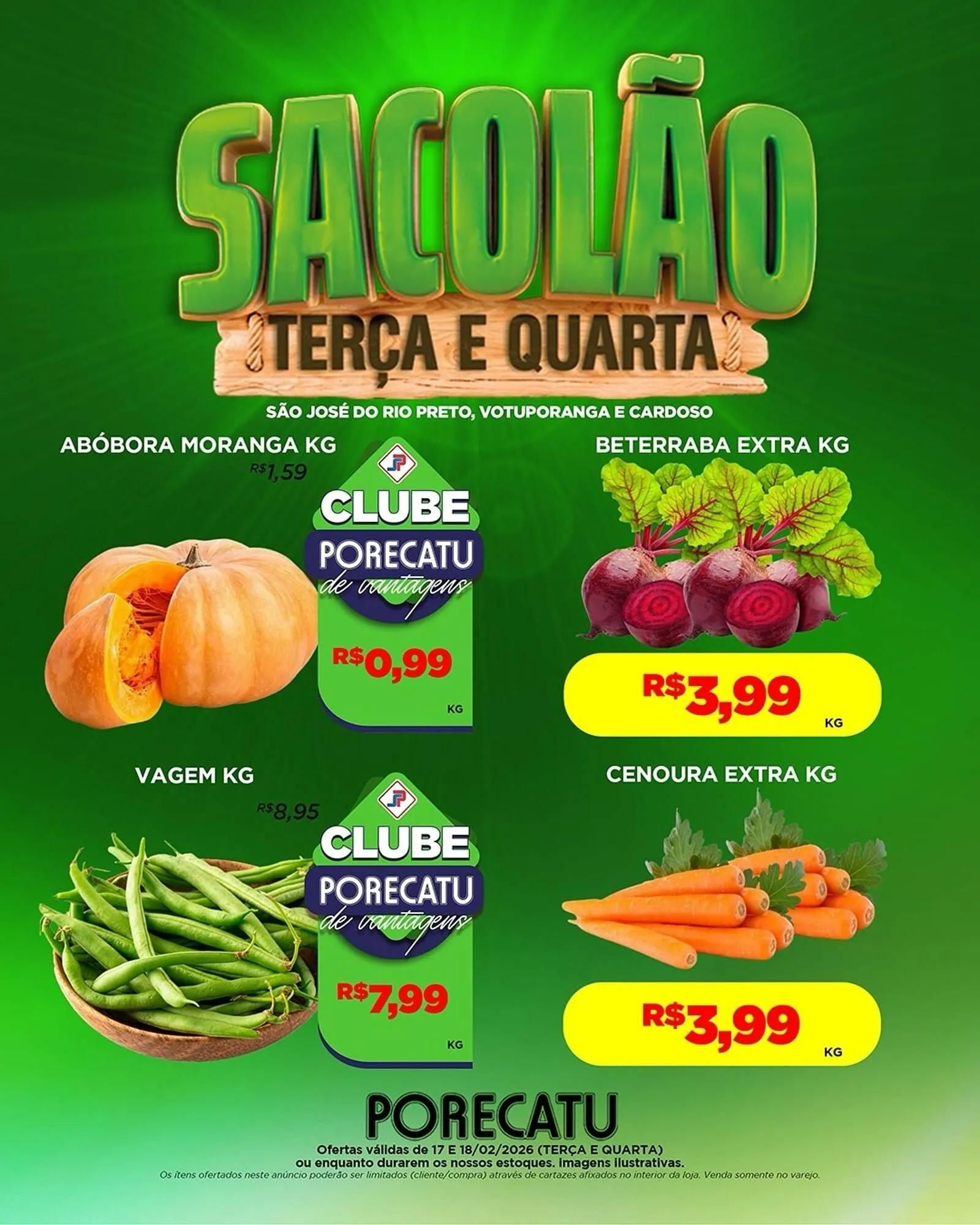 Encarte de Catálogo Supermercado Porecatu 17 de fevereiro até 18 de fevereiro 2026 - Pagina 4
