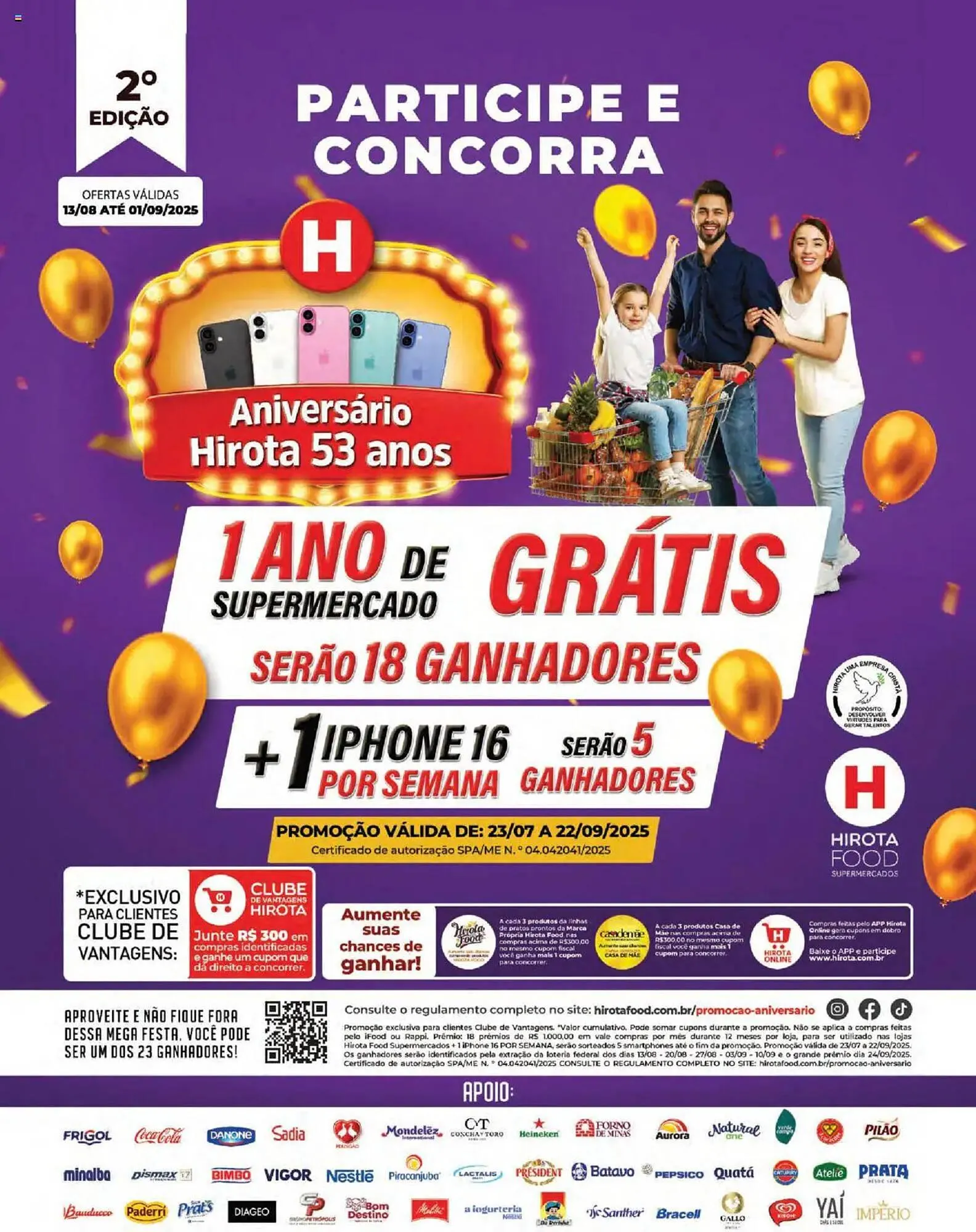 Encarte de Catálogo Hirota Food Supermercado 13 de agosto até 2 de setembro 2025 - Pagina 1
