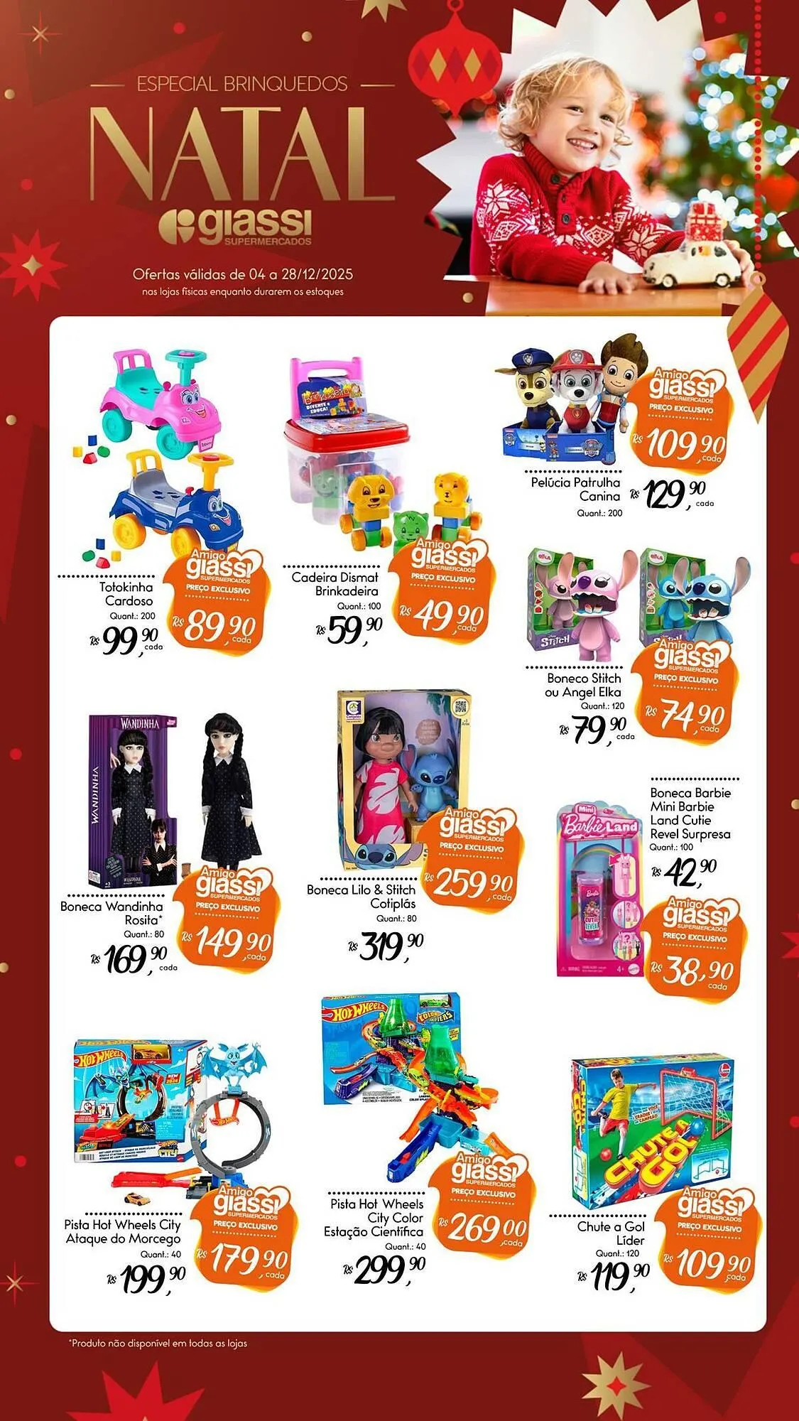 Encarte de Encarte Giassi Supermercados 4 de dezembro até 28 de dezembro 2025 - Pagina 1