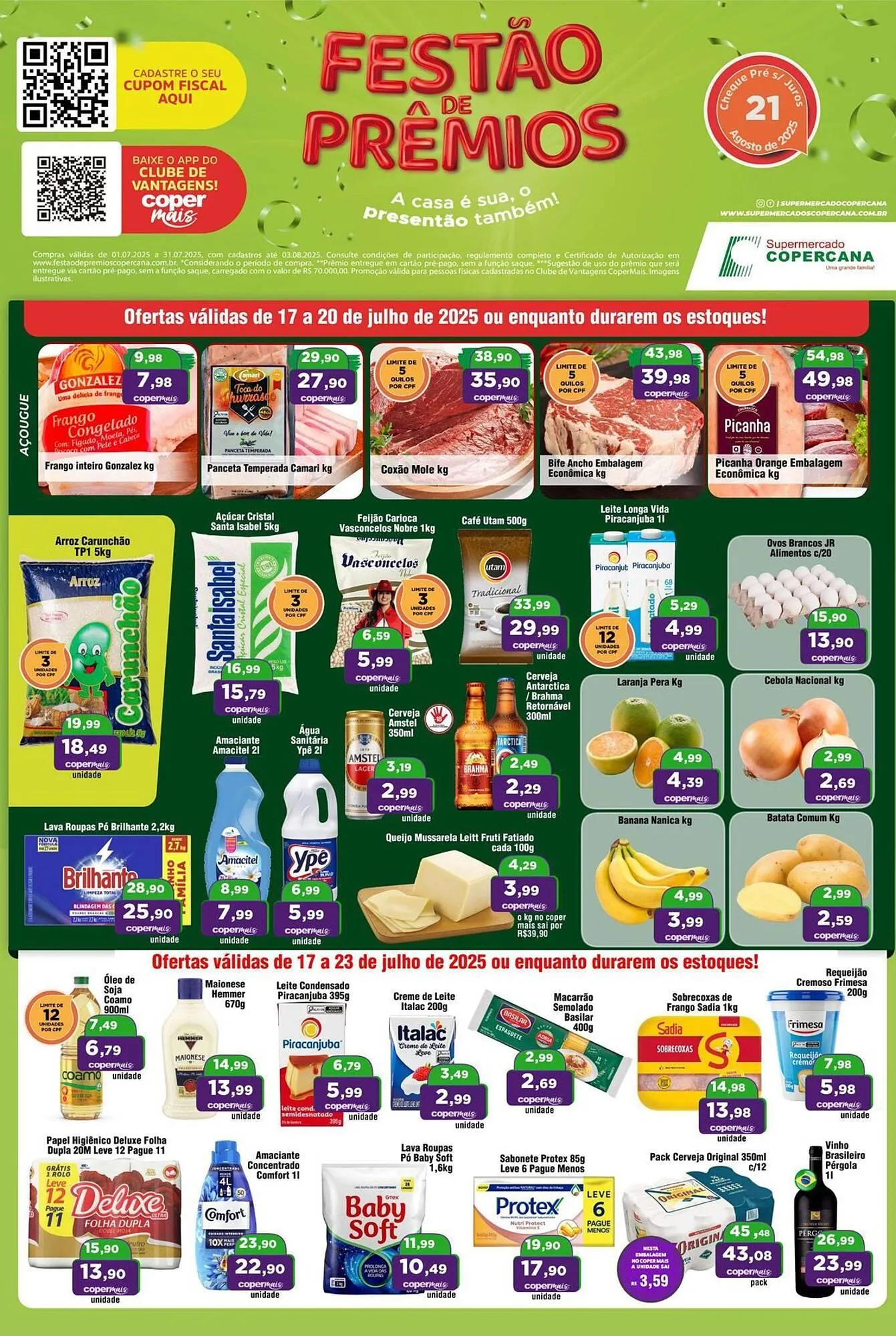 Encarte de Catálogo Copercana 17 de julho até 20 de julho 2025 - Pagina 1