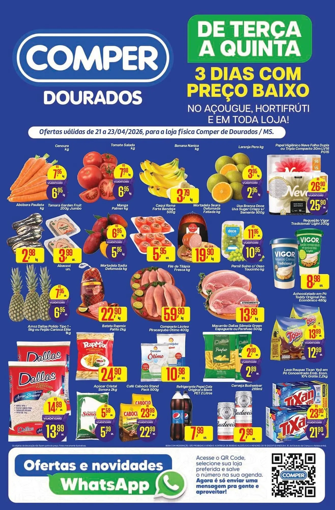 Encarte de Folheto Comper 21 de abril até 23 de abril 2026 - Pagina 1