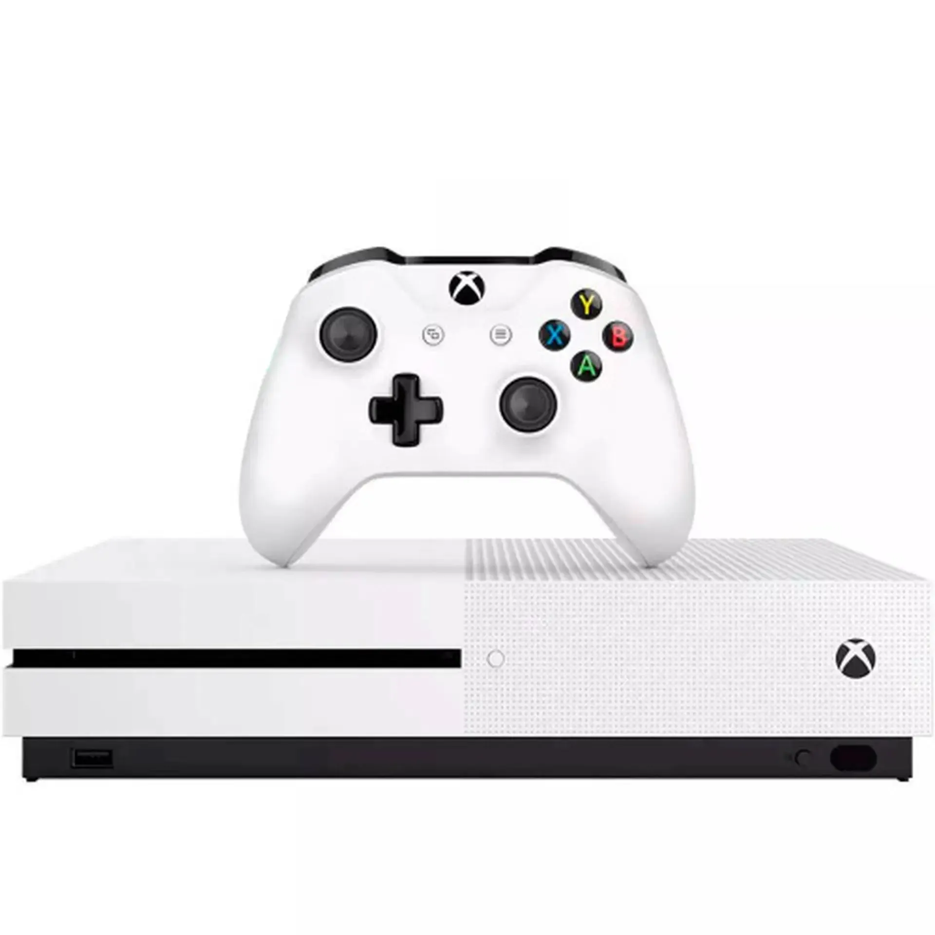Video Game Microsoft Xbox One S 1 Tb Imagem Hdr, 4K - Branco - Bivolt