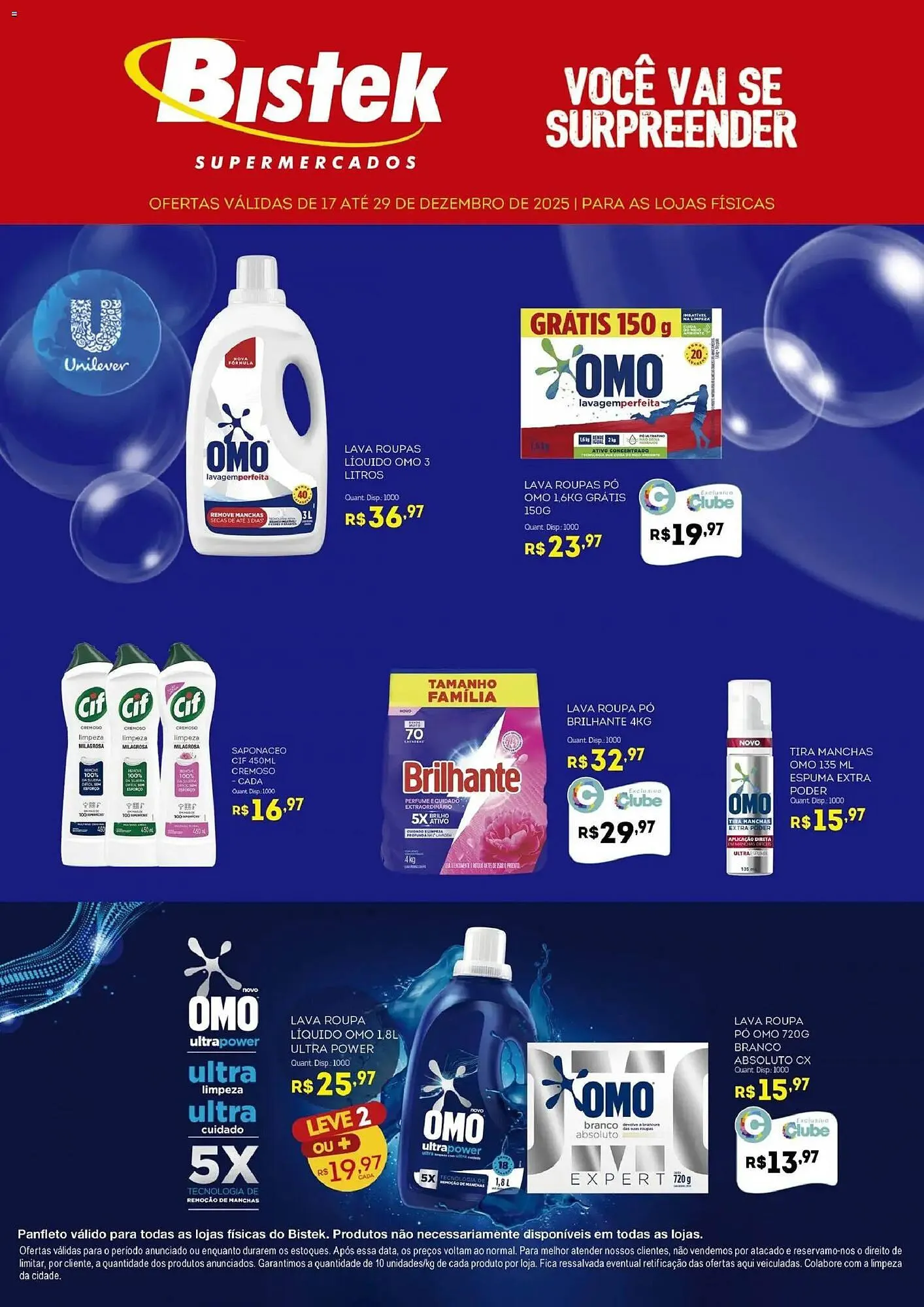 Encarte de Encarte Bistek Supermercados 17 de dezembro até 29 de dezembro 2025 - Pagina 1