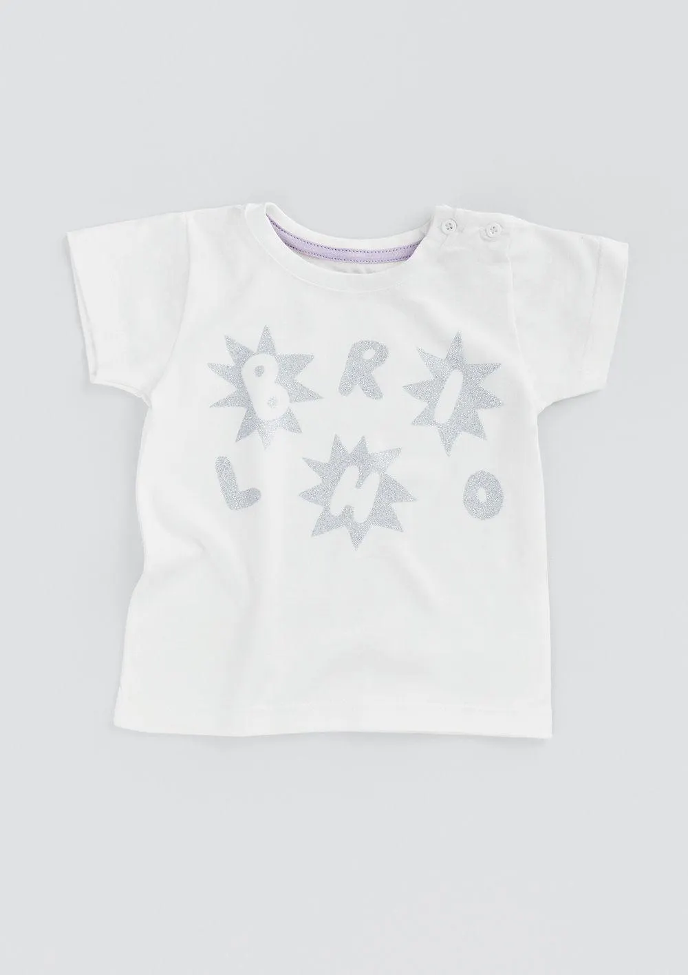 Camiseta Bebê Unissex Com Estampa Hering Kids + Fábula - Off White