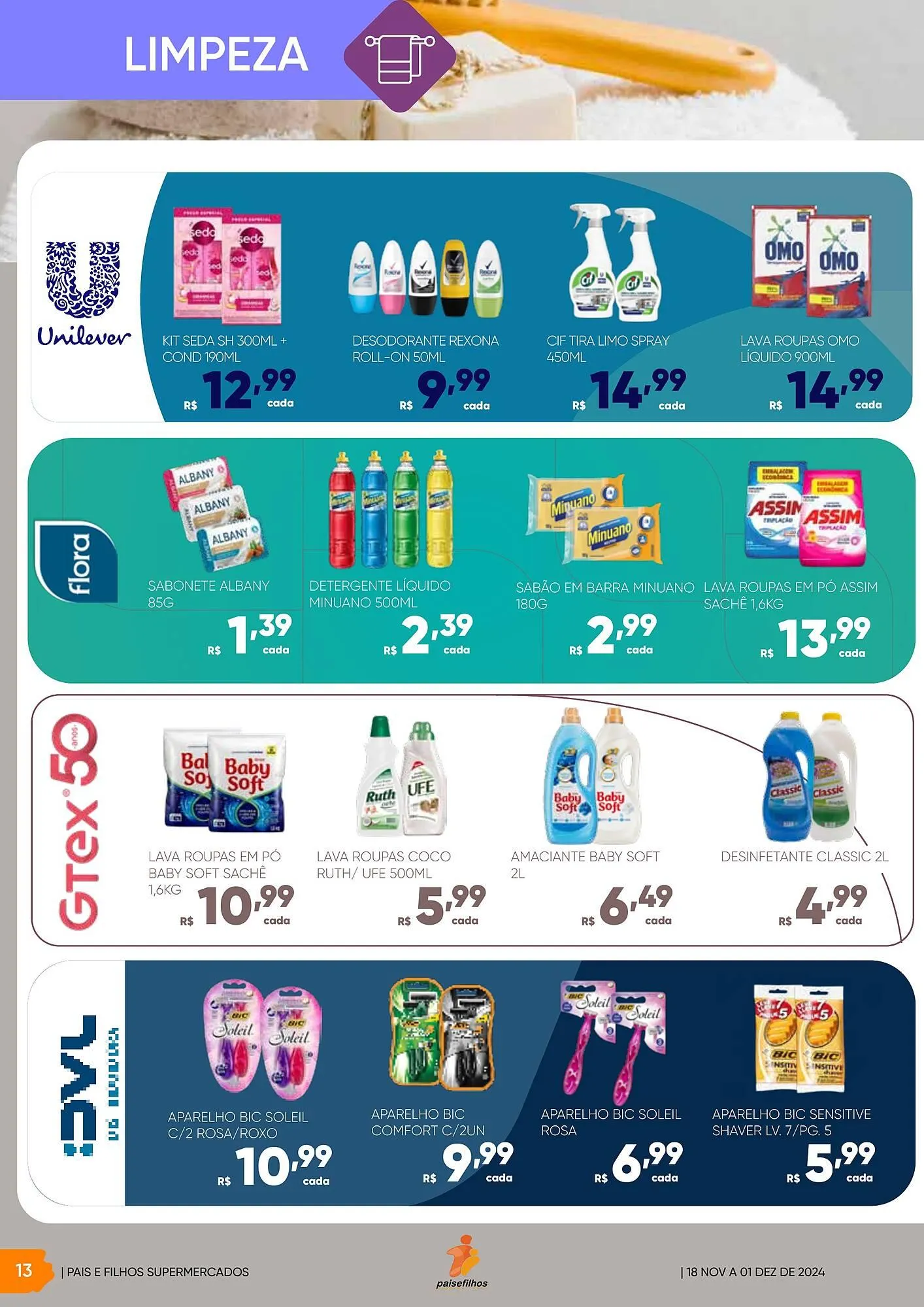 Encarte de Catálogo Pais e Filhos Supermercados 18 de novembro até 30 de novembro 2024 - Pagina 14