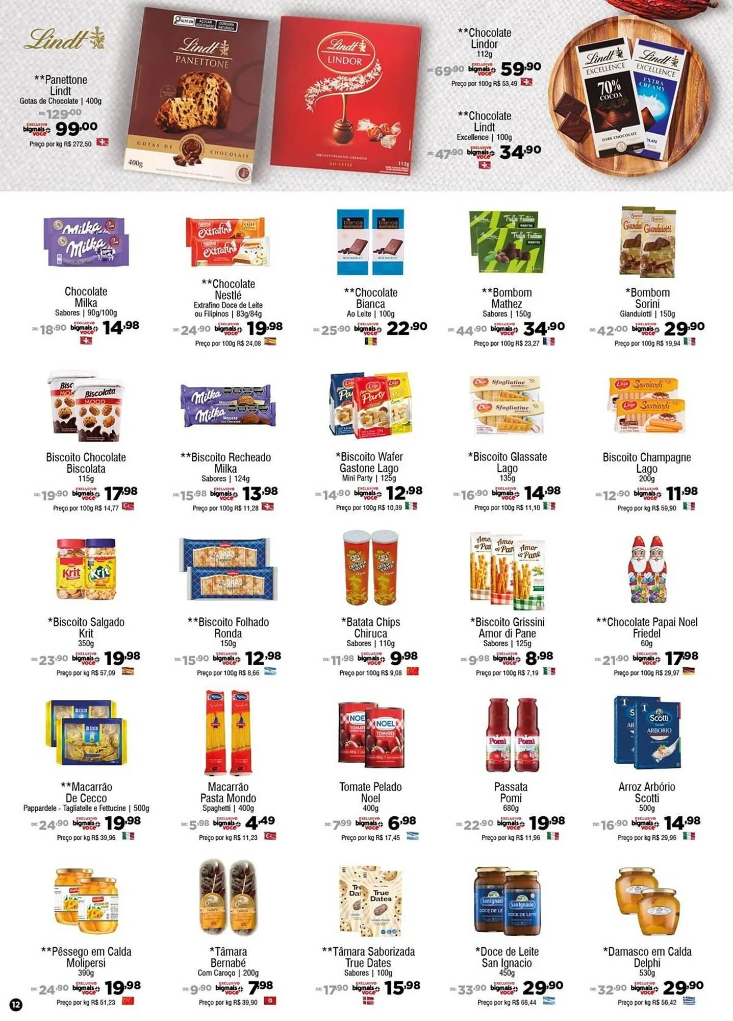 Encarte de Catálogo Big Mais Supermercados 10 de dezembro até 6 de janeiro 2026 - Pagina 12