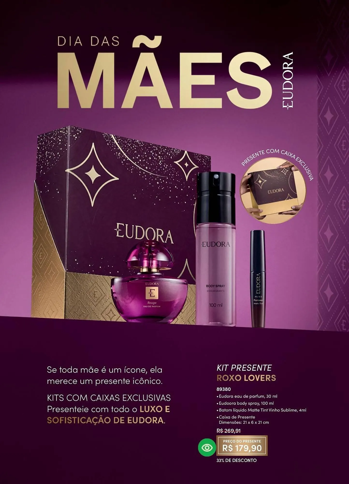 Encarte de Catálogo Eudora 24 de fevereiro até 31 de março 2026 - Pagina 38