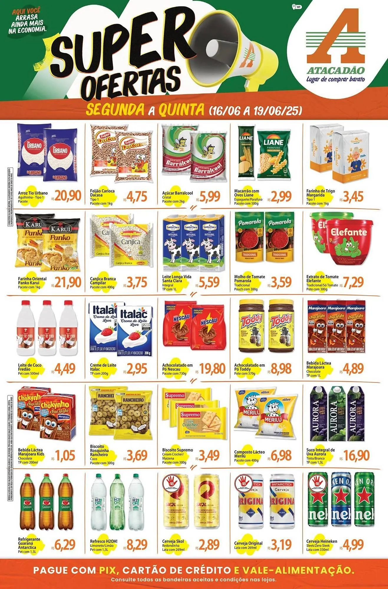 Encarte de Catálogo Atacadão 16 de junho até 19 de junho 2025 - Pagina 1