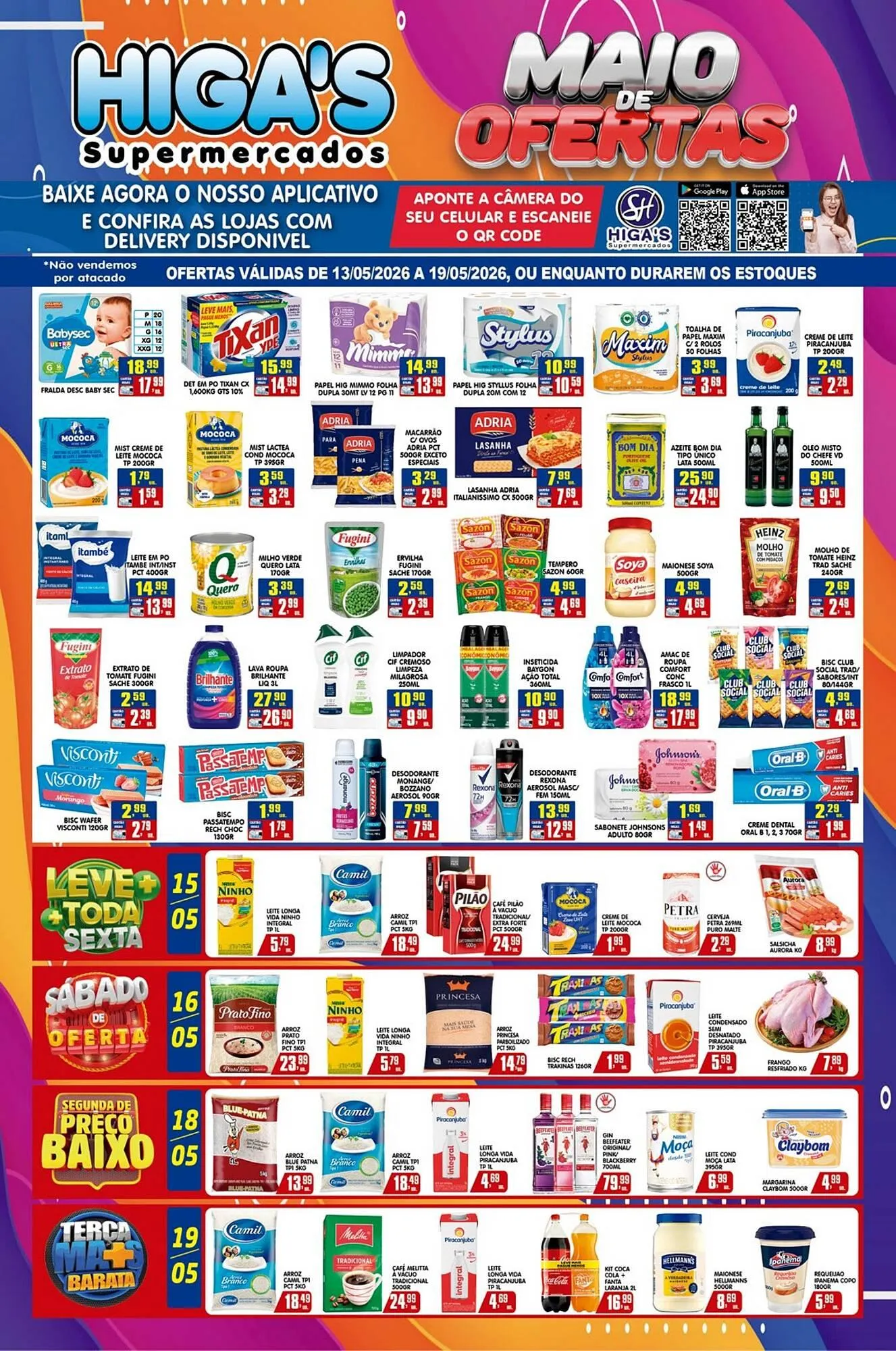 Encarte de Folheto Higa's Supermercado 13 de maio até 19 de maio 2026 - Pagina 1