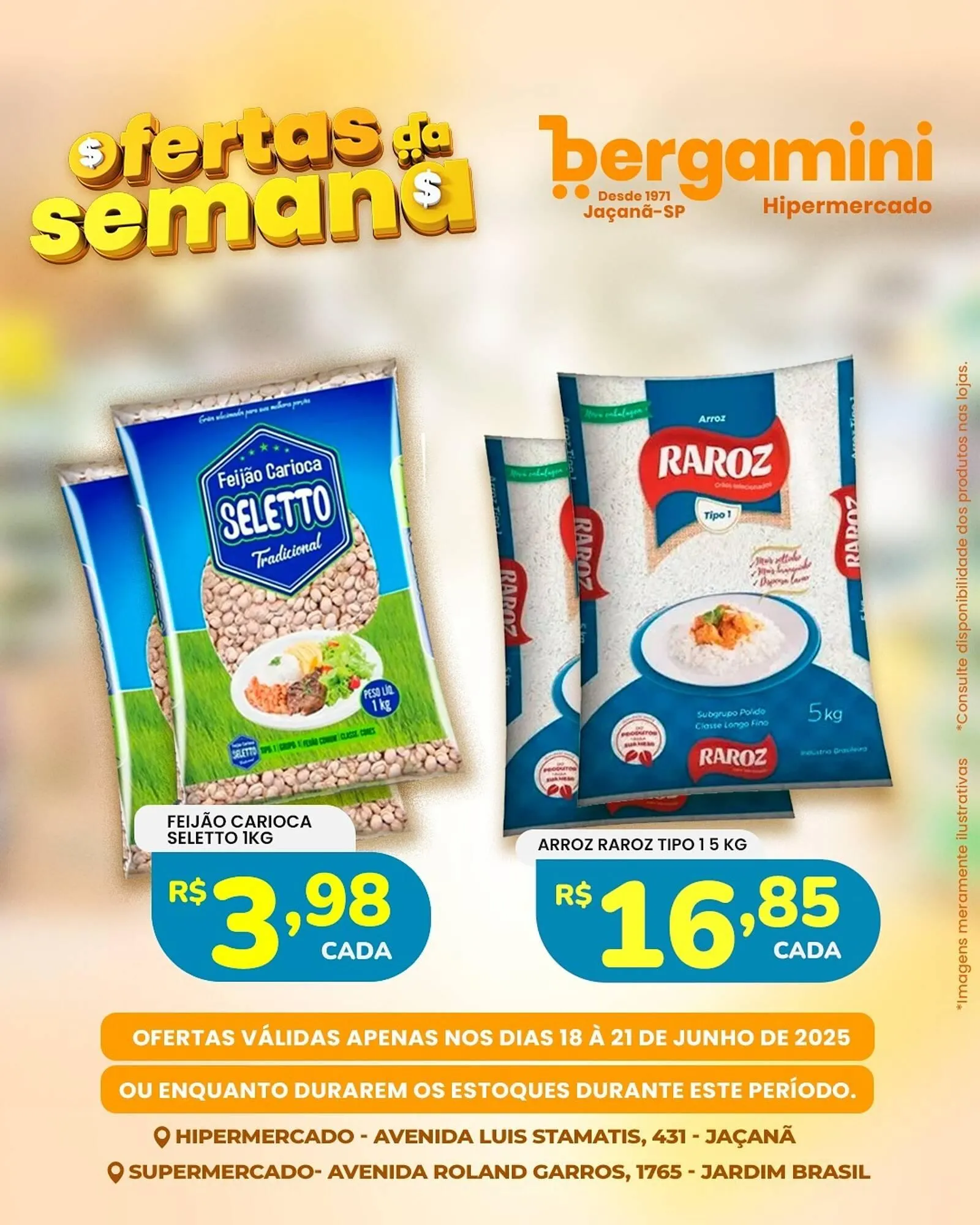 Encarte de Catálogo Supermercado Bergamini 18 de junho até 21 de junho 2025 - Pagina 1