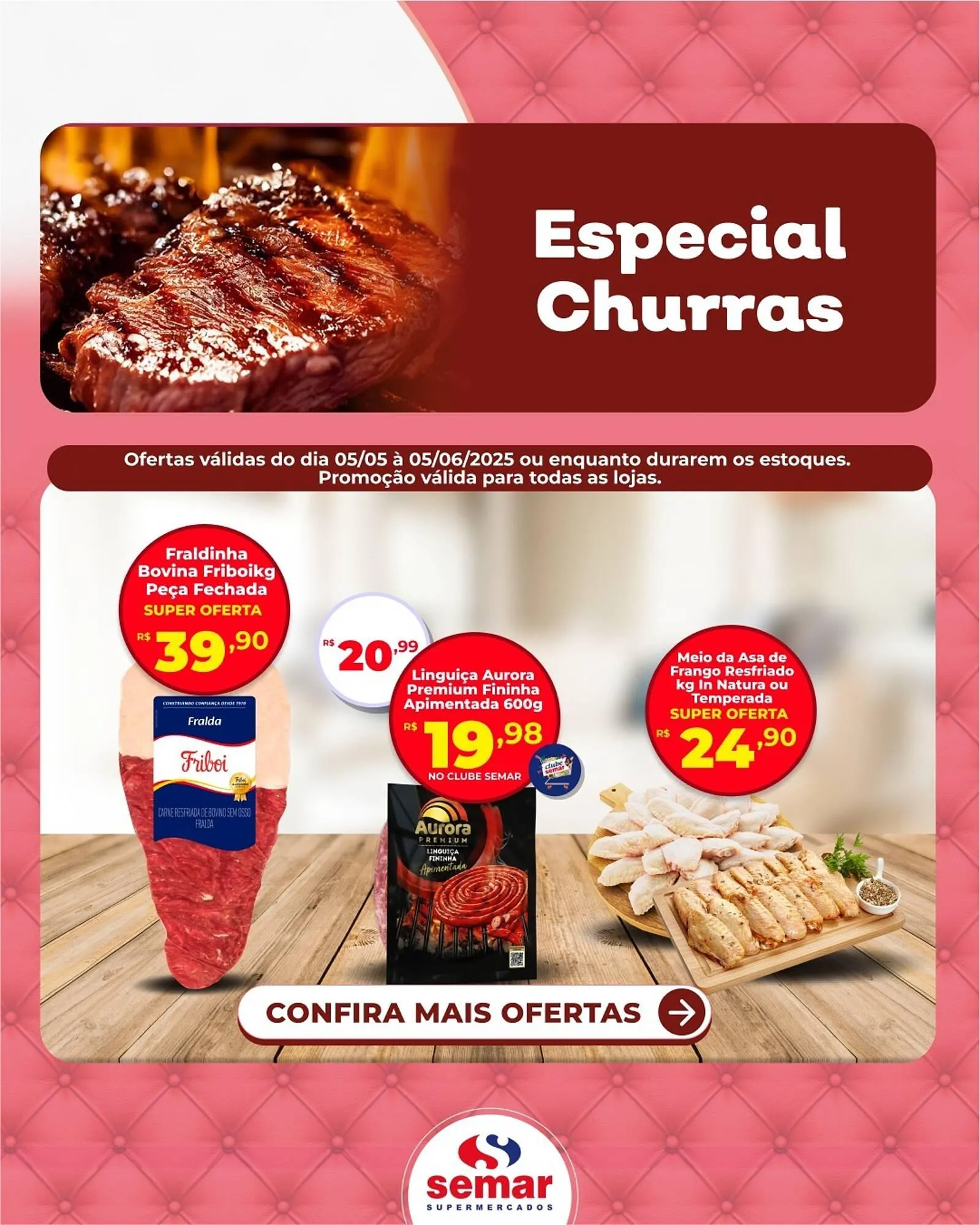 Encarte de Catálogo Semar Supermercado 11 de maio até 5 de junho 2025 - Pagina 1