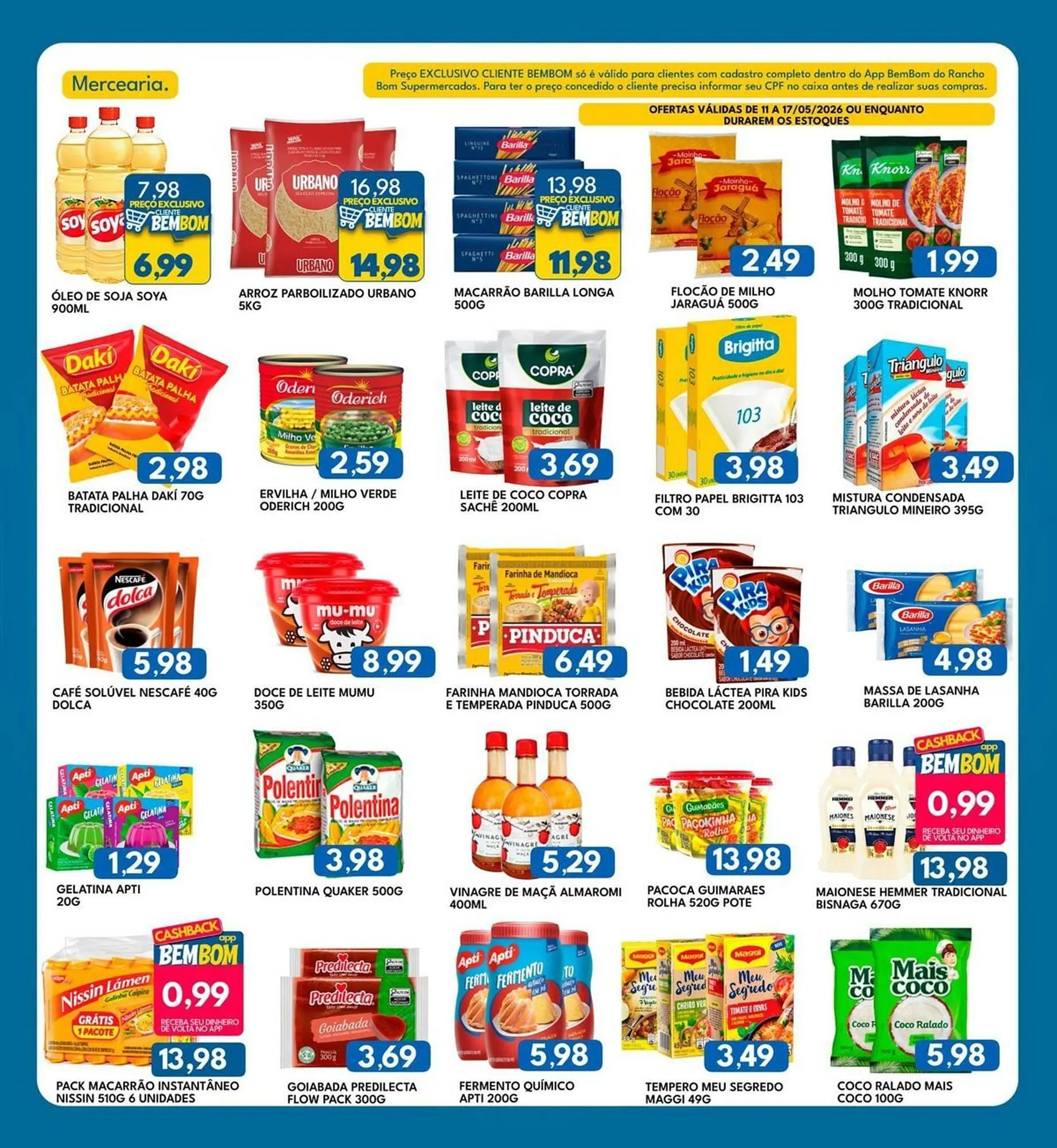 Encarte de Catálogo Rancho Bom Supermercados 11 de maio até 17 de maio 2026 - Pagina 2