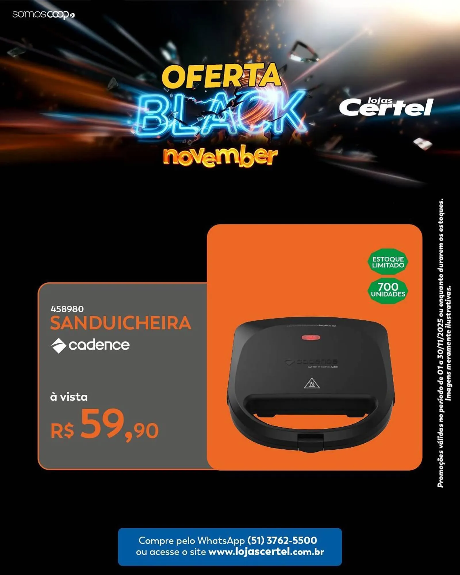 Encarte de Folheto Lojas Certel 6 de novembro até 30 de novembro 2025 - Pagina 3