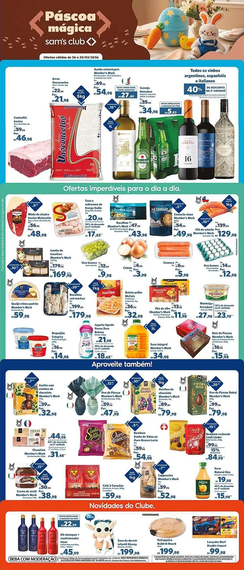 Encarte de Folheto Sam's Club 26 de março até 30 de março 2026 - Pagina 1