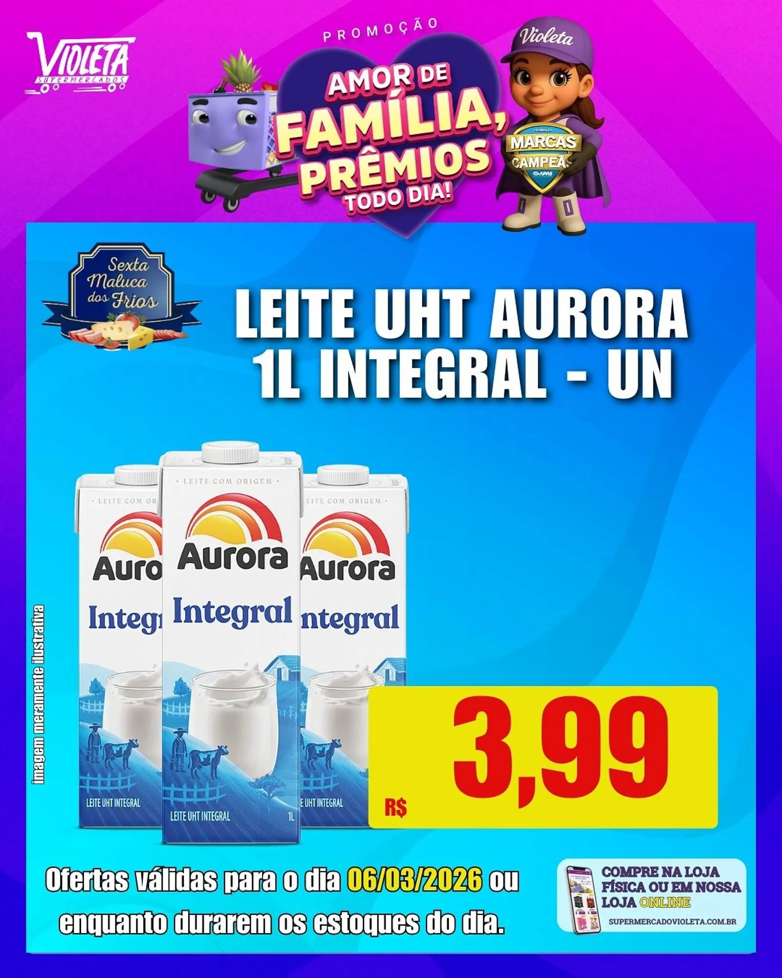Encarte de Catálogo Violeta Supermercados 6 de março até 6 de março 2026 - Pagina 2
