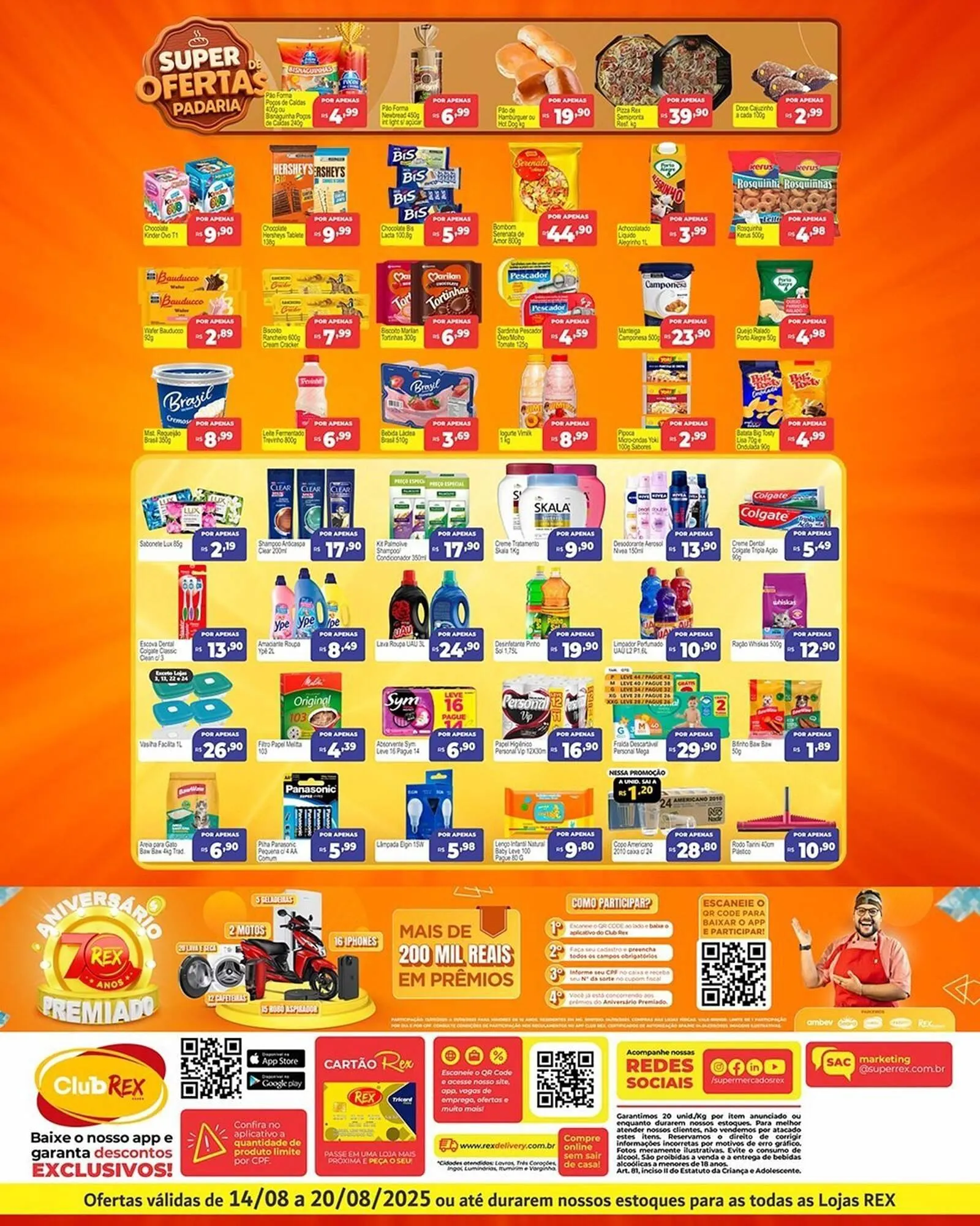 Encarte de Catálogo Supermercados Rex 15 de agosto até 20 de agosto 2025 - Pagina 2