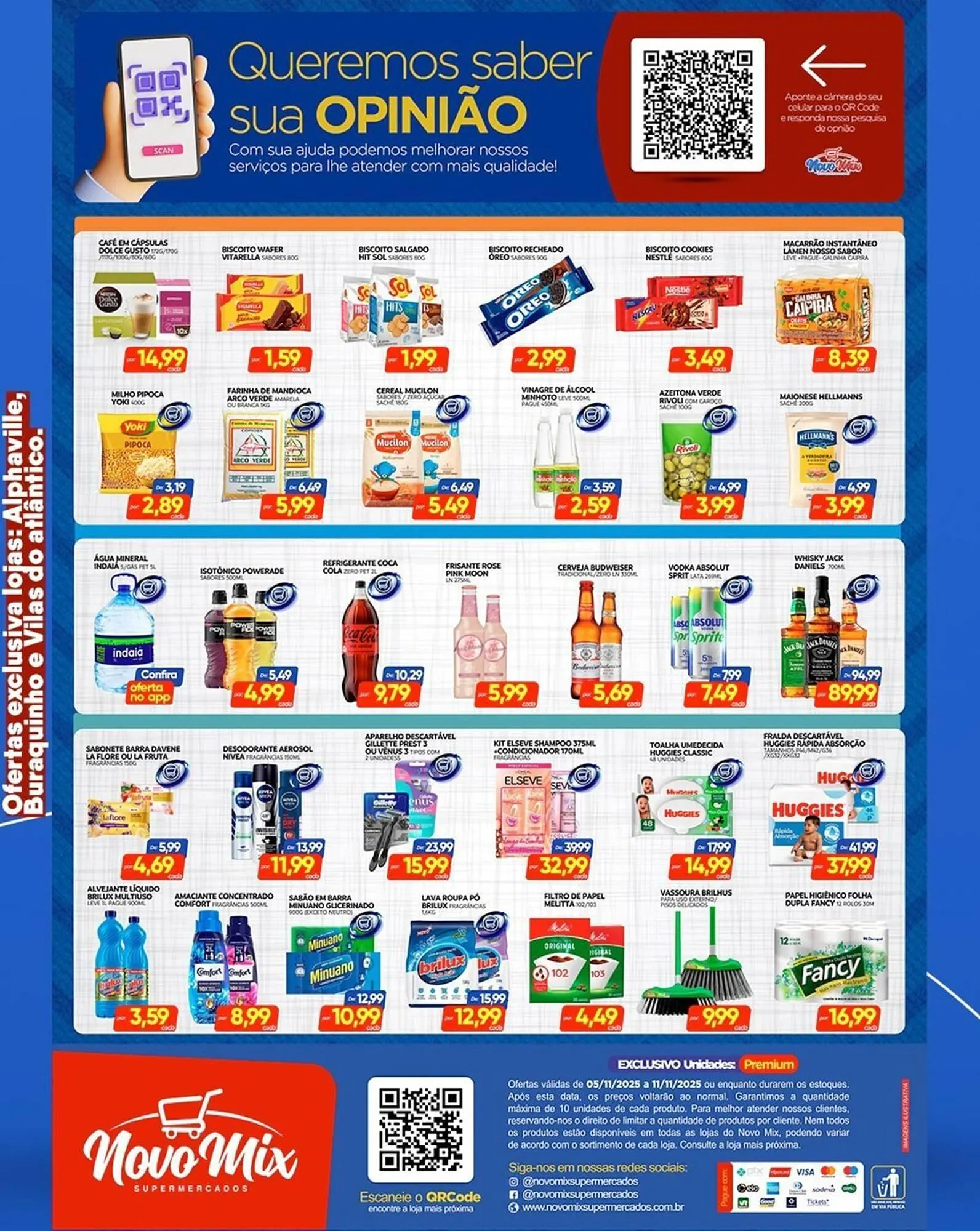 Encarte de Encarte Novo Mix 5 de novembro até 11 de novembro 2025 - Pagina 1